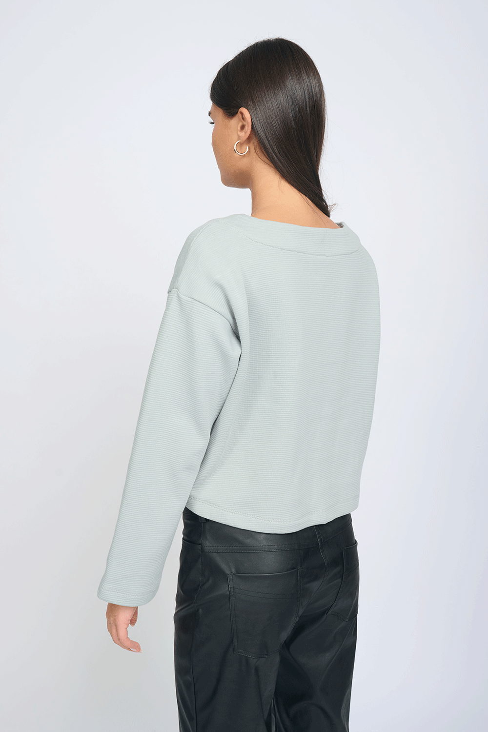 Louisa V Top Ice Grey - Layou Design by Shay Sobol
