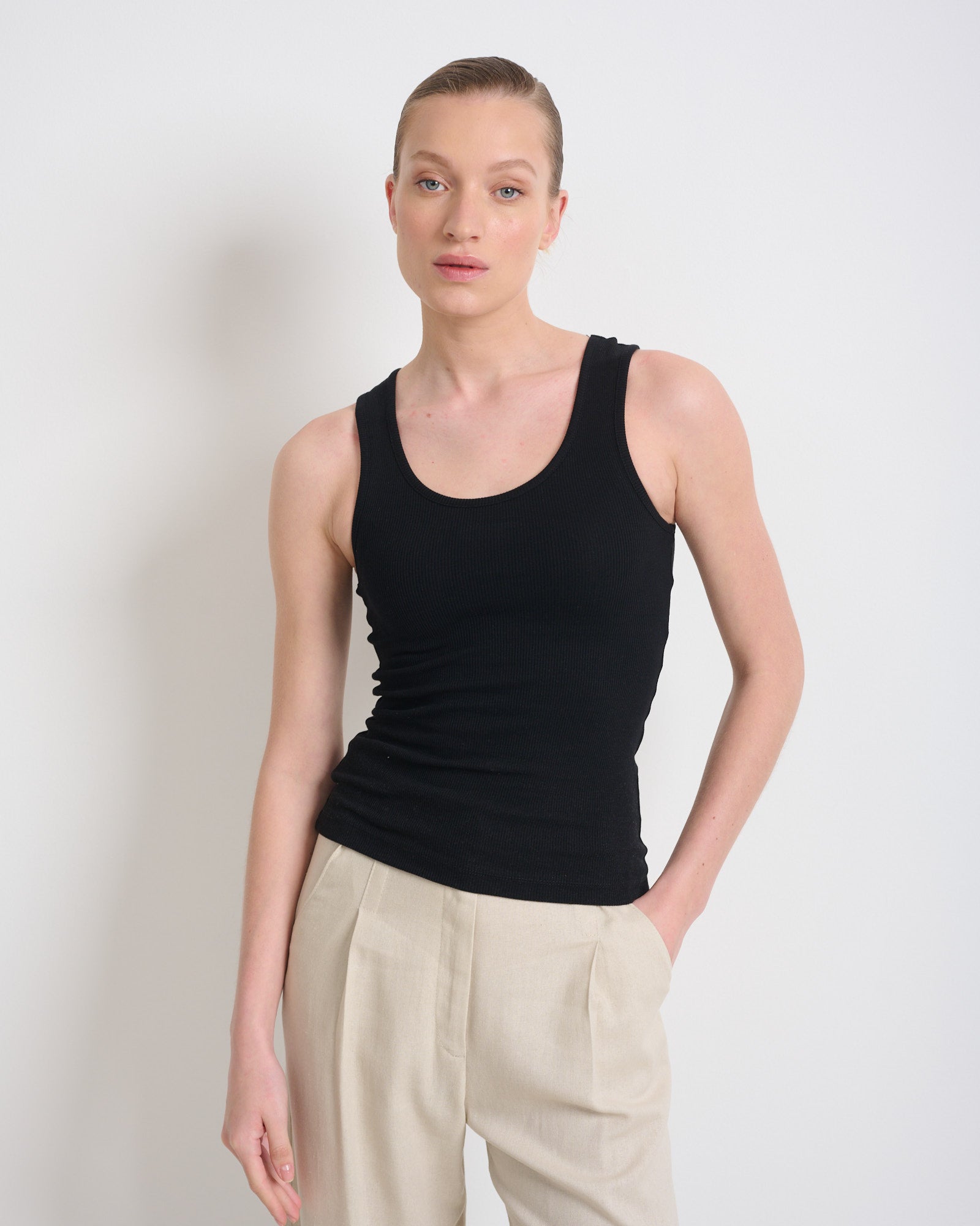 Safta Tank Top Black - Layou Design by Shay Sobol