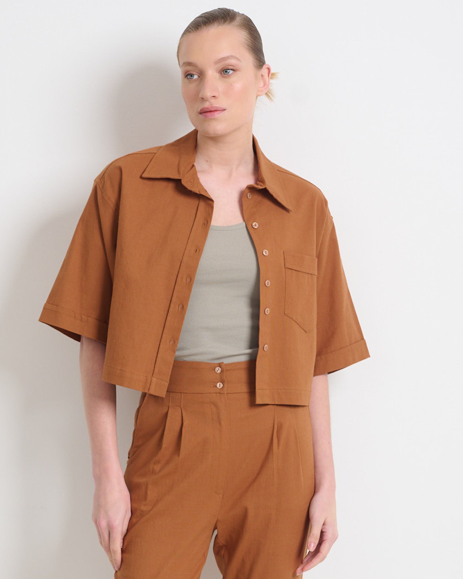 Esther Shirt Brick - Layou Design by Shay Sobol
