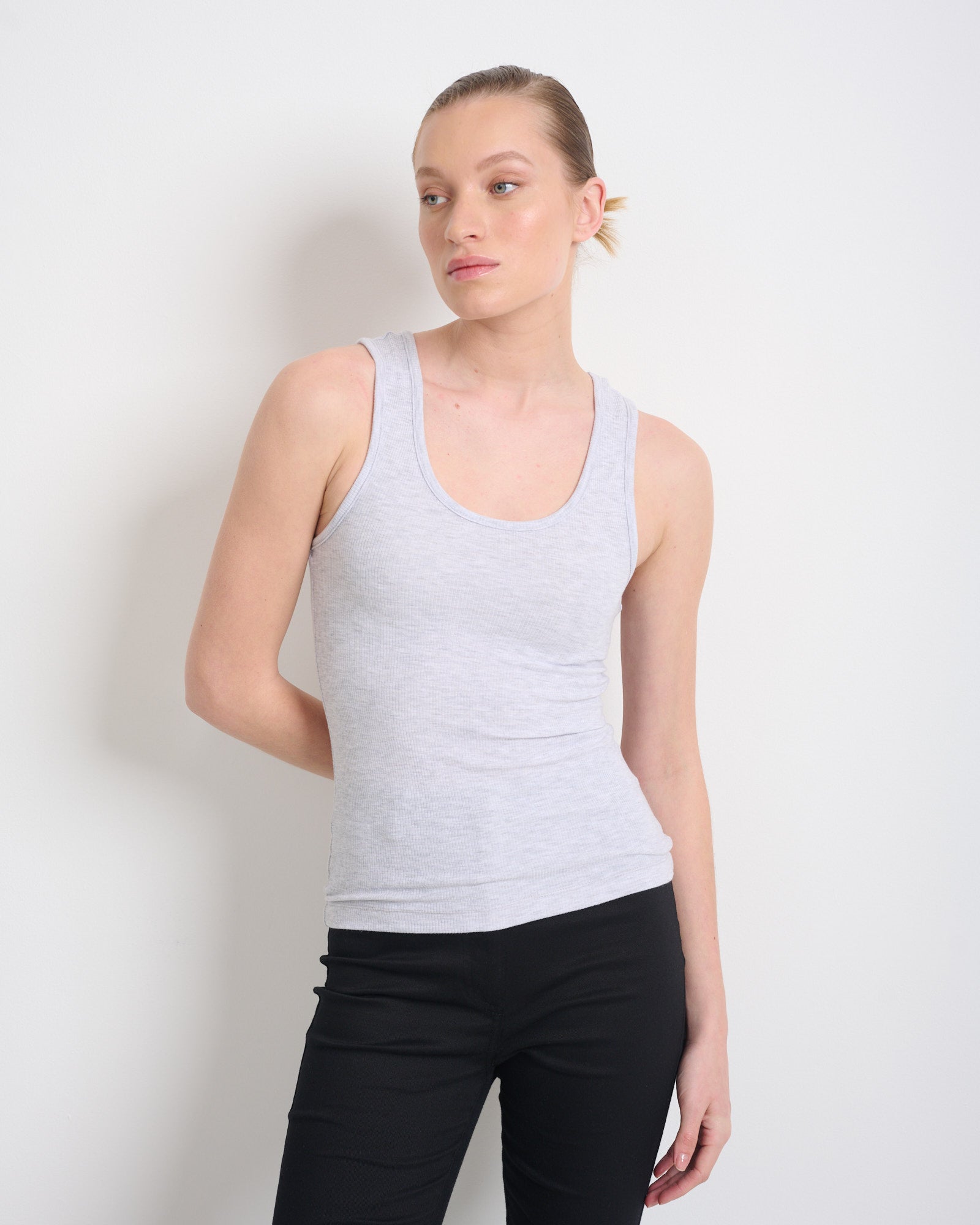 Safta Tank Top Light Grey - Layou Design by Shay Sobol