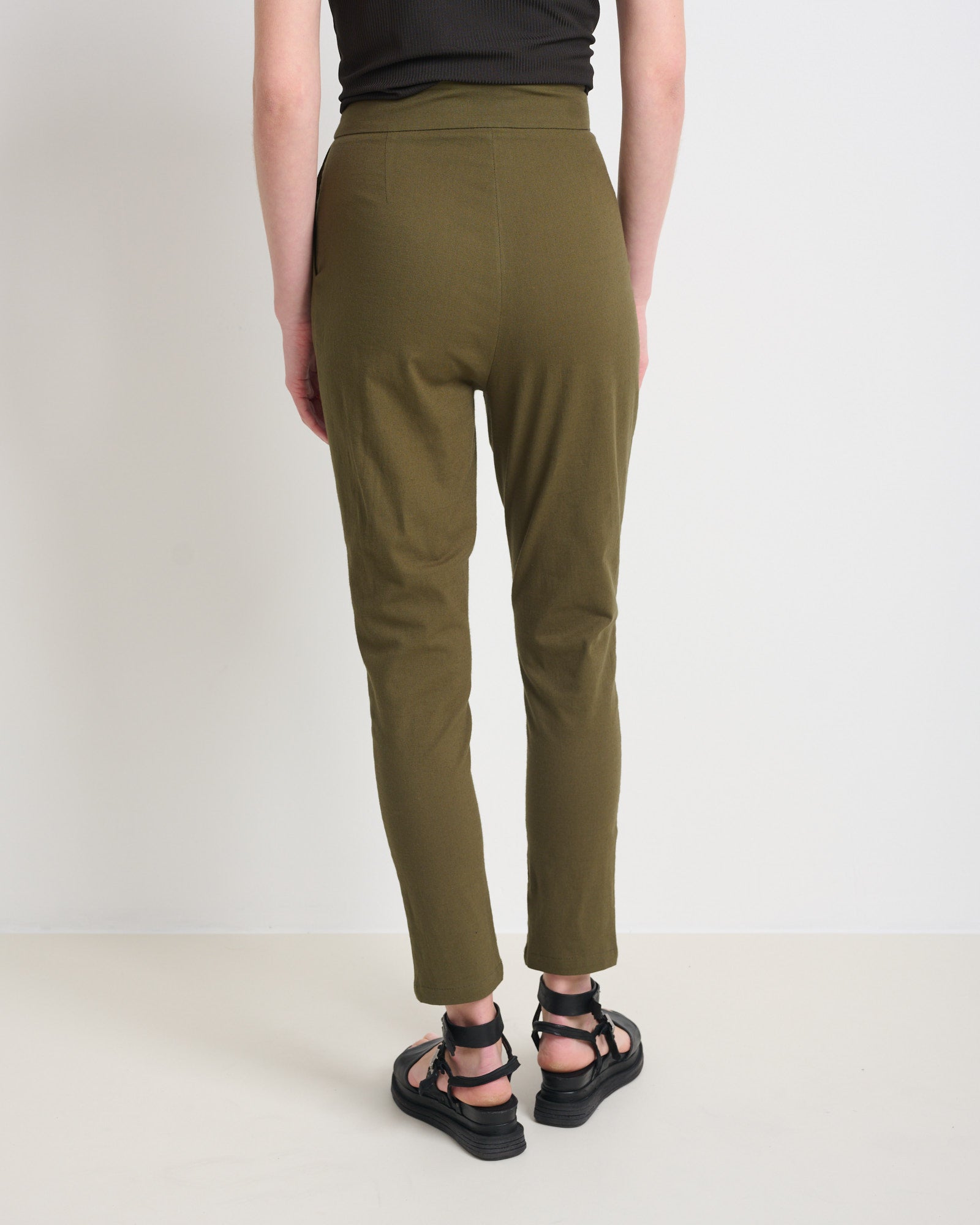 Shosh Pants Olive Green - Layou Design by Shay Sobol