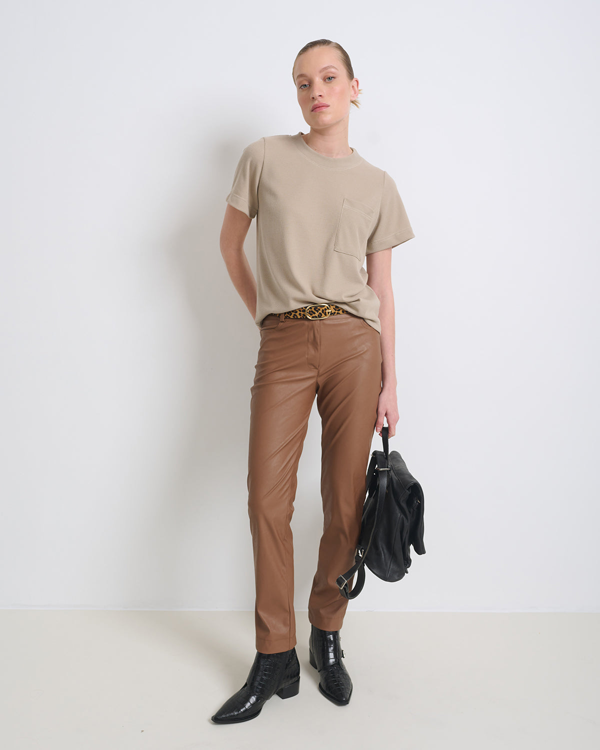 Ella Pants Mocha Brown - Layou Design by Shay Sobol
