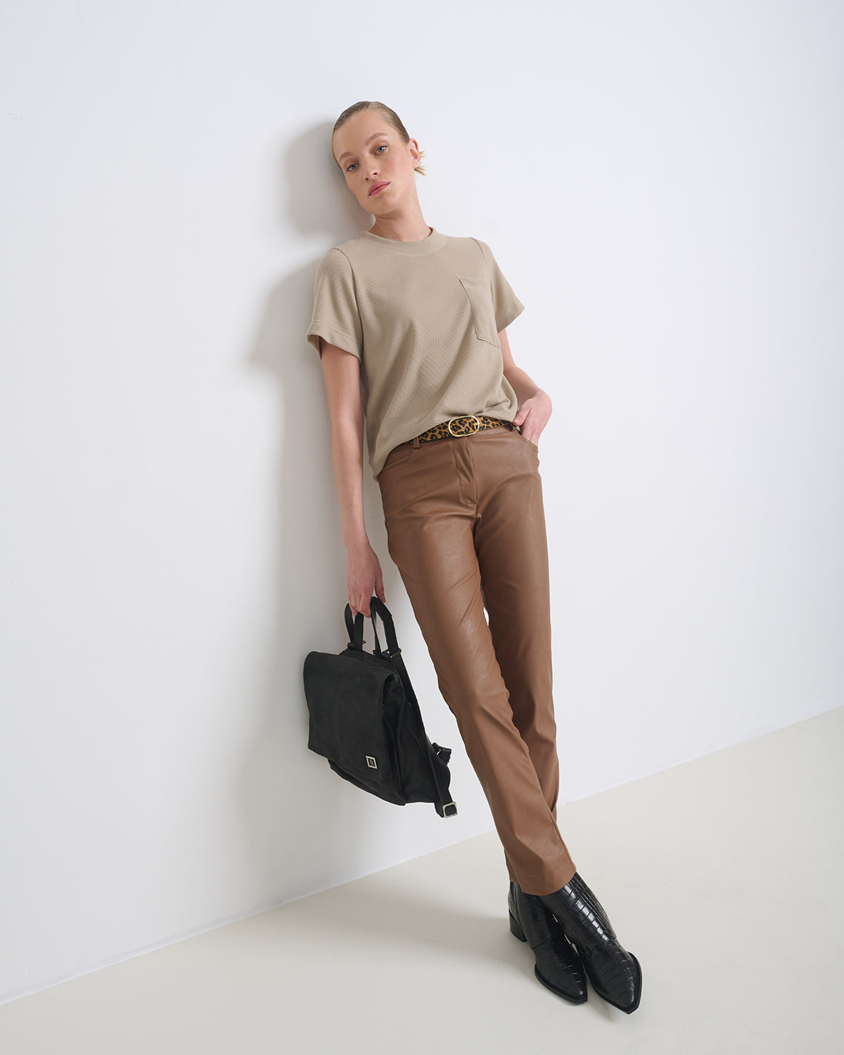 Ella Pants Mocha Brown - Layou Design by Shay Sobol