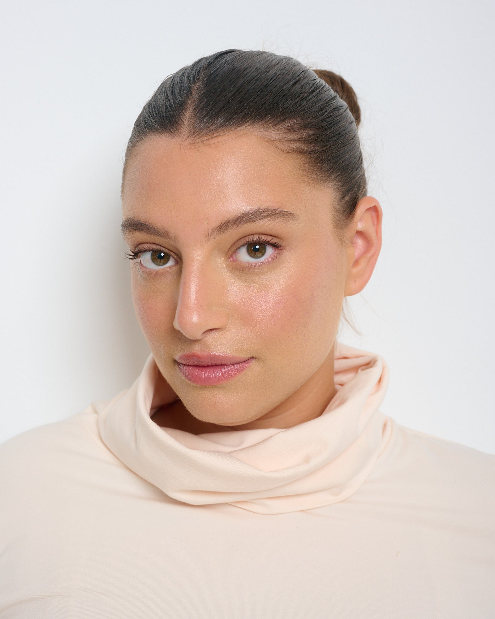 Linoy 2.0 Turtleneck Top Nude - Layou Design by Shay Sobol