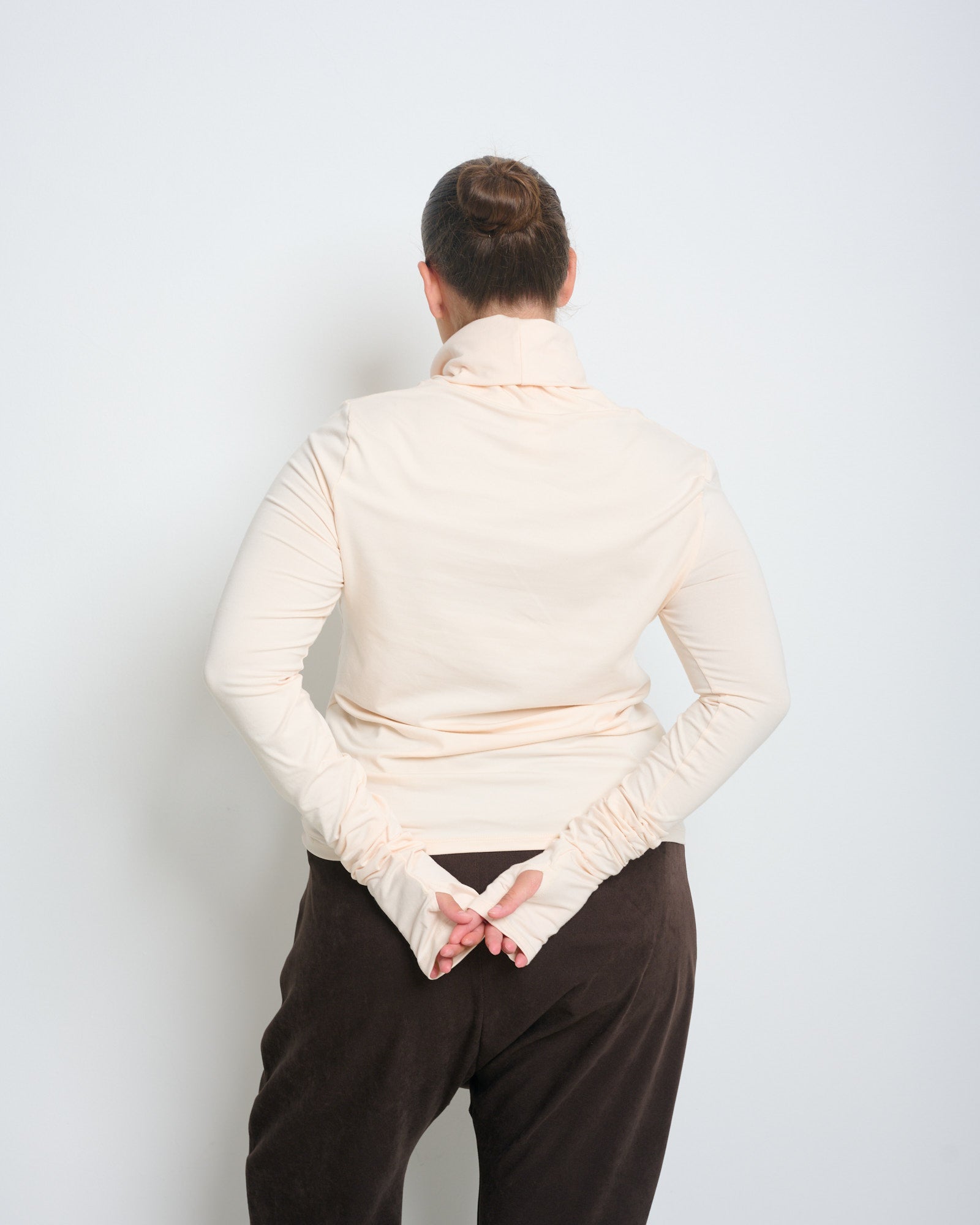 Linoy 2.0 Turtleneck Top Nude - Layou Design by Shay Sobol