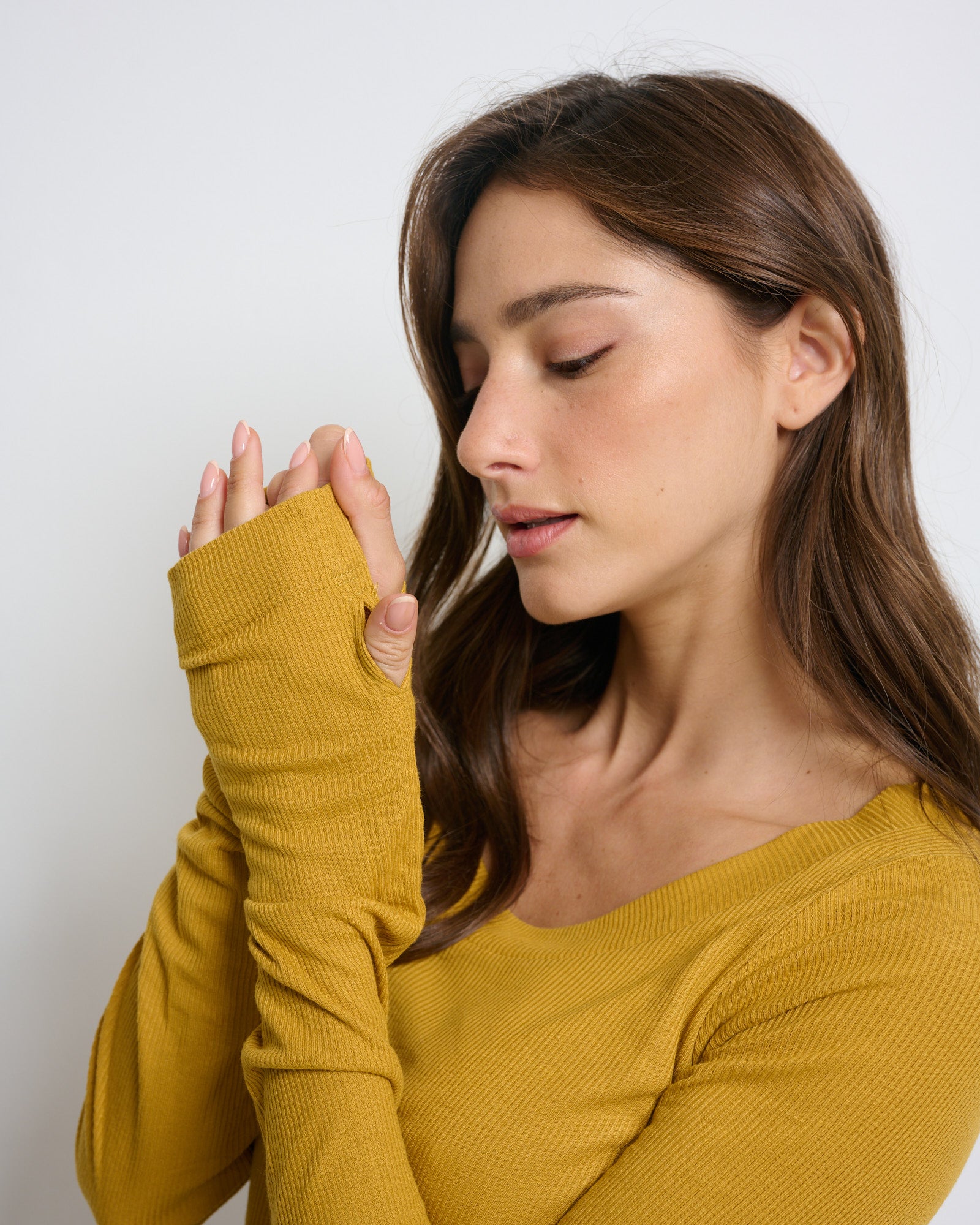 Liv Top Mustard - Layou Design by Shay Sobol