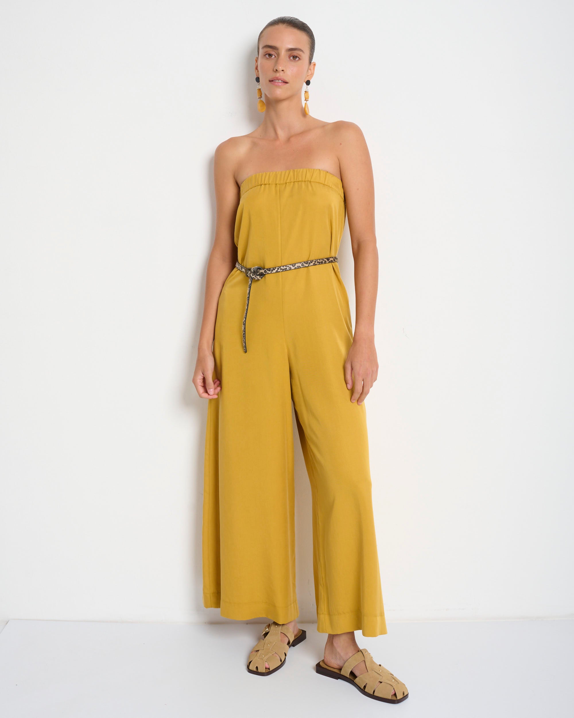 Cicilia Jumpsuit Mustard - Layou Design by Shay Sobol