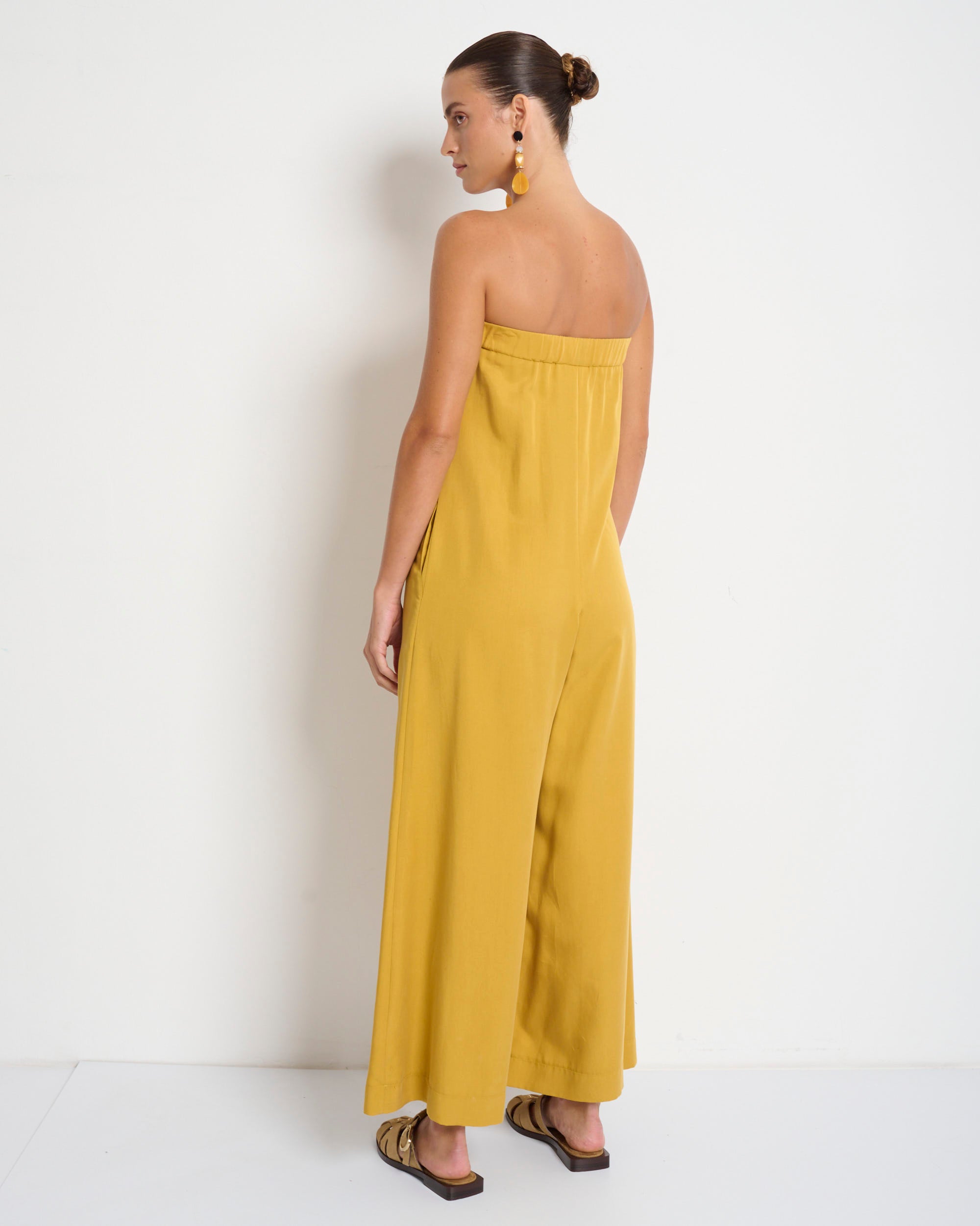 Cicilia Jumpsuit Mustard - Layou Design by Shay Sobol