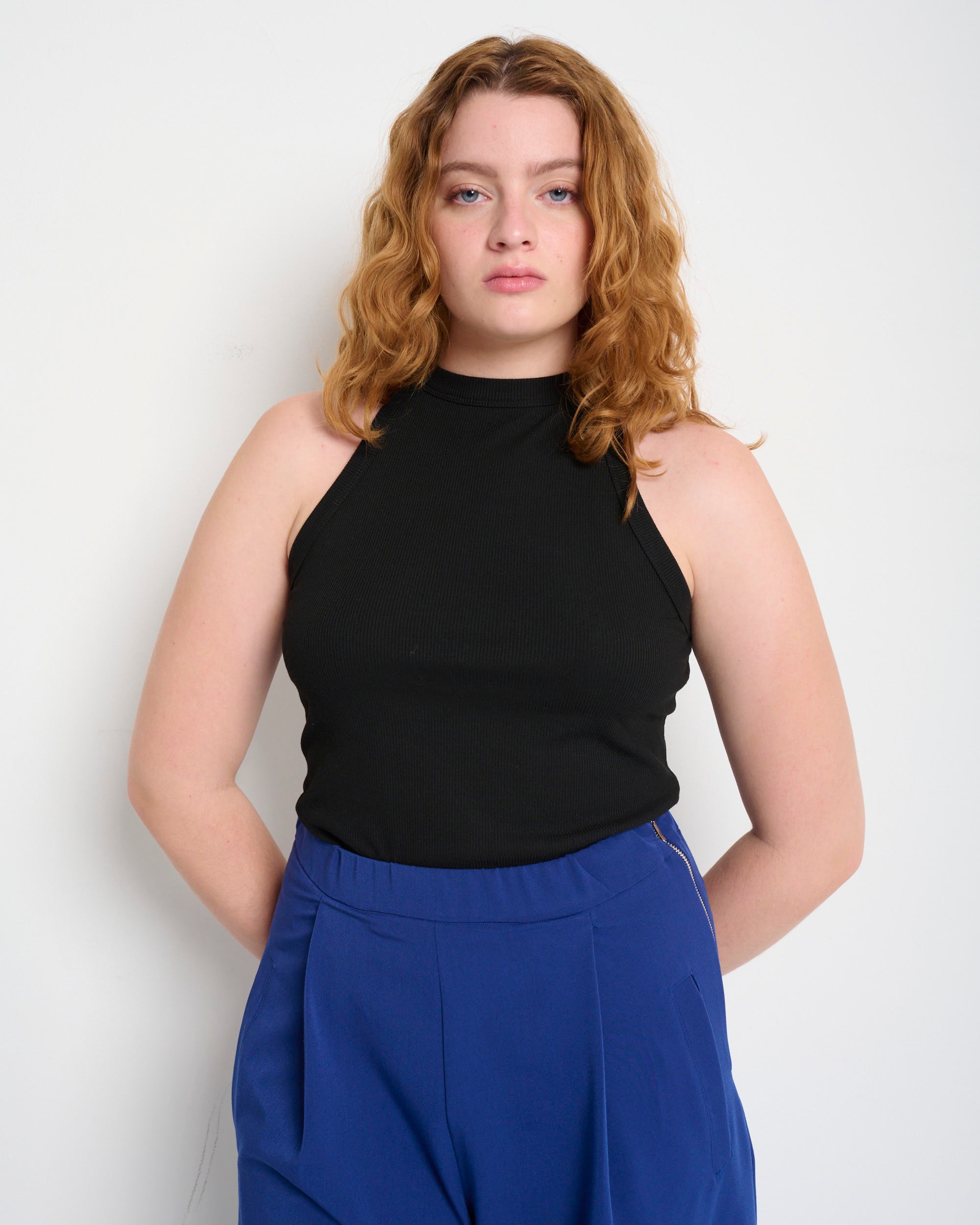 Odil Tank Top Black - Layou Design by Shay Sobol