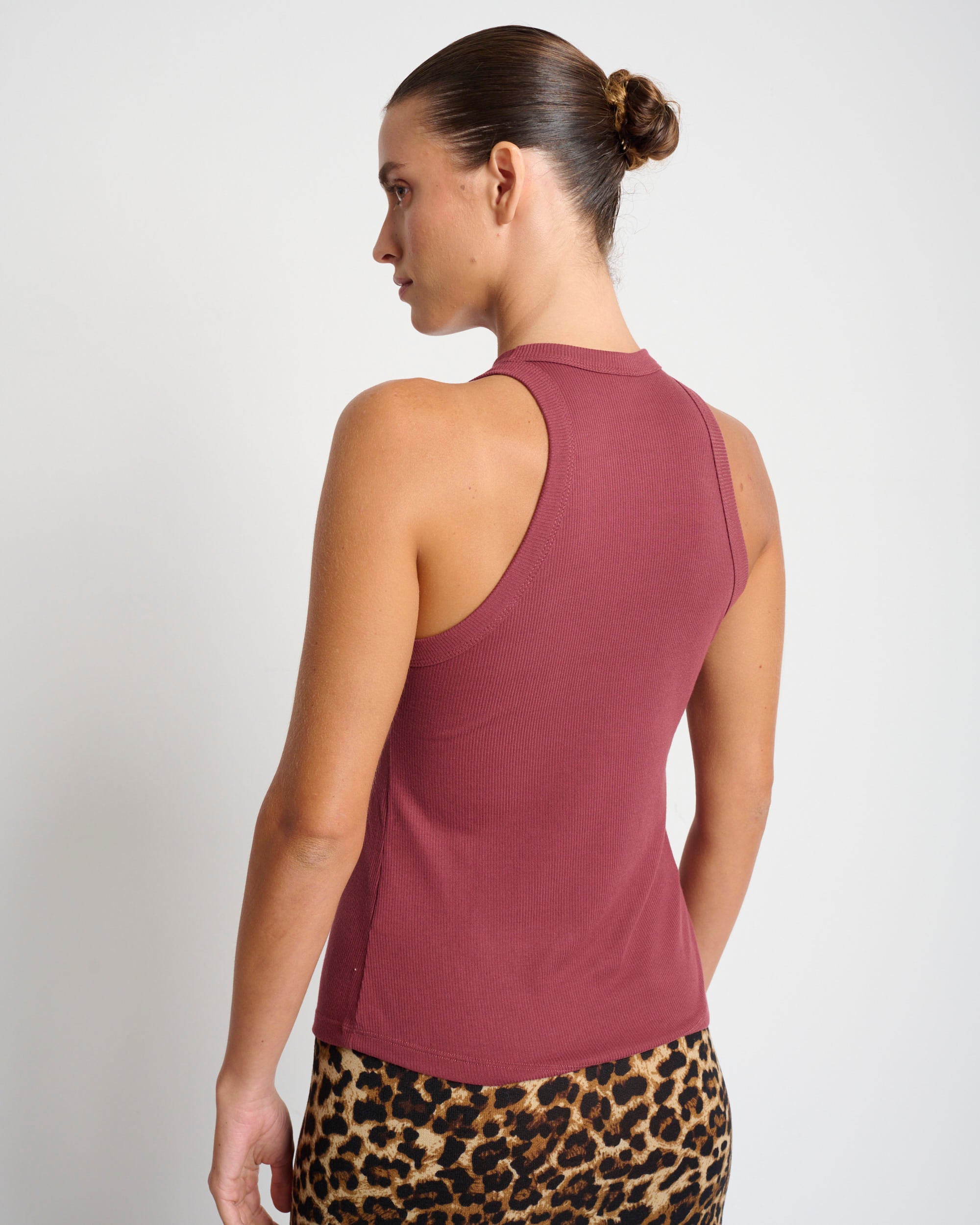 Odil Tank Top Wine - Layou Design by Shay Sobol