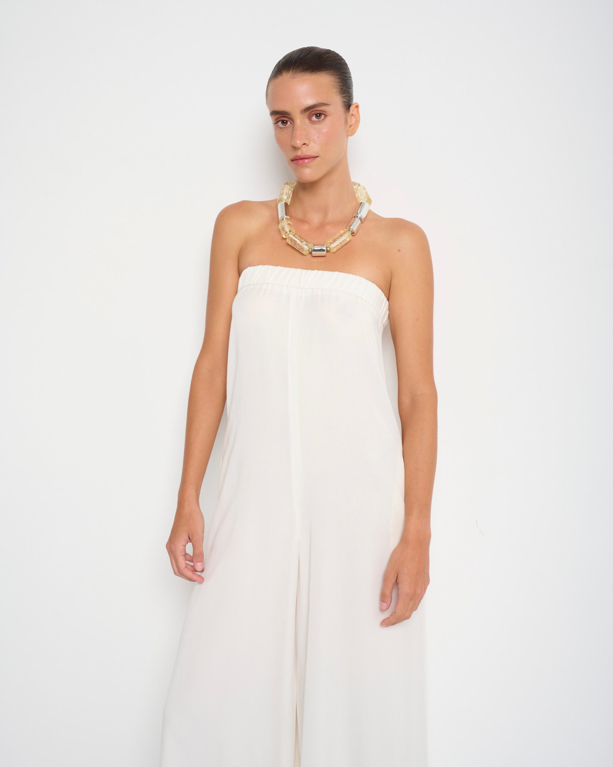 Cicilia Jumpsuit White - Layou Design by Shay Sobol