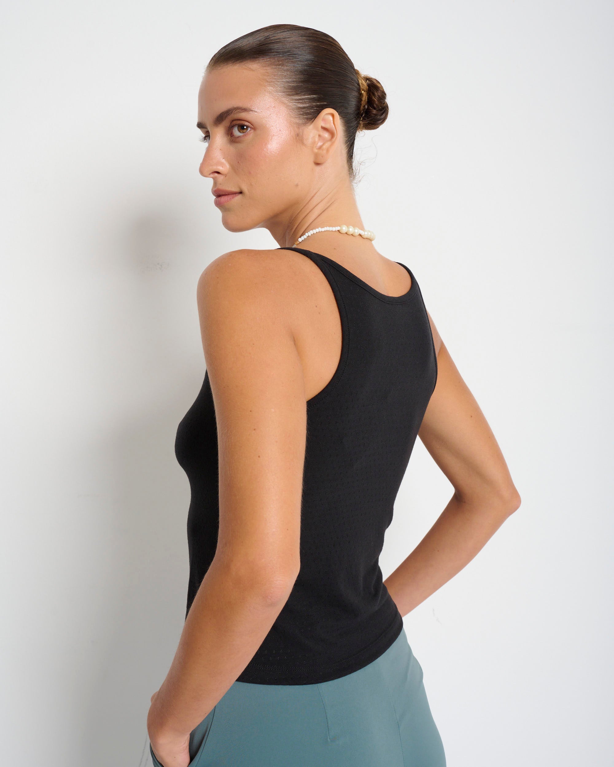 Gol Tank Top Black - Layou Design by Shay Sobol