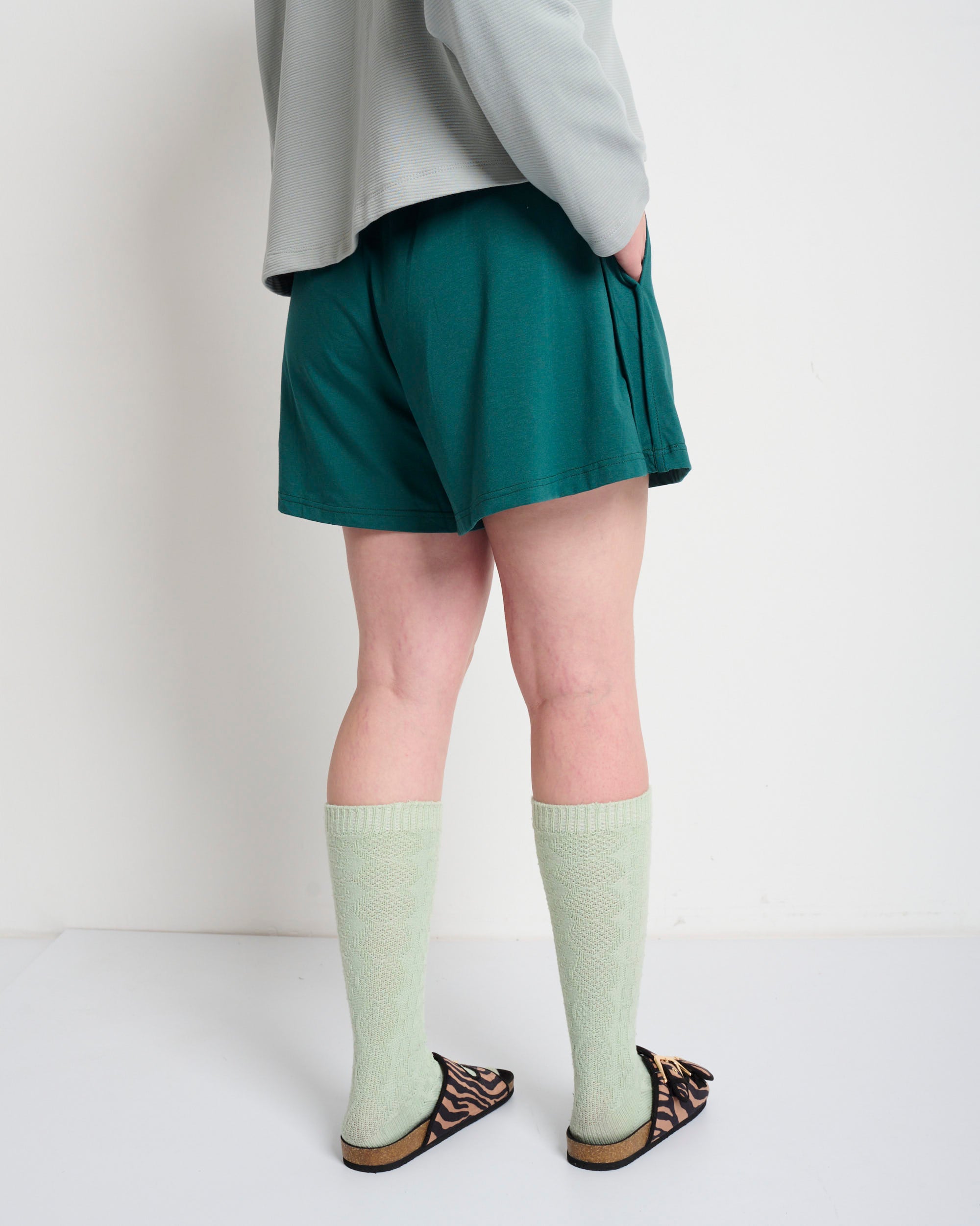 Jane Shorts Green - Layou Design by Shay Sobol