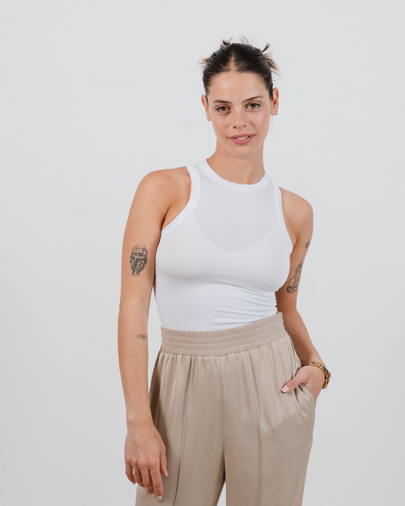 Helena Pants Khaki - Layou Design by Shay Sobol