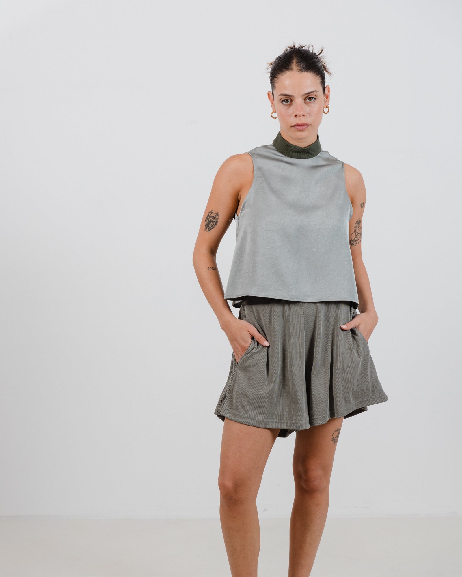 Helena Top Green - Layou Design by Shay Sobol