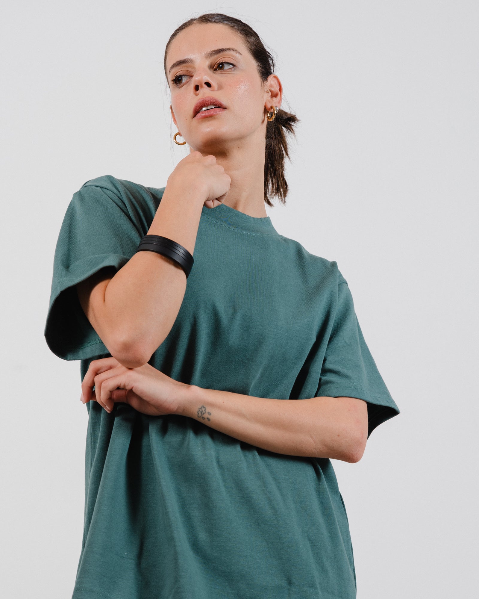 Mila T-Shirt Green - Layou Design by Shay Sobol