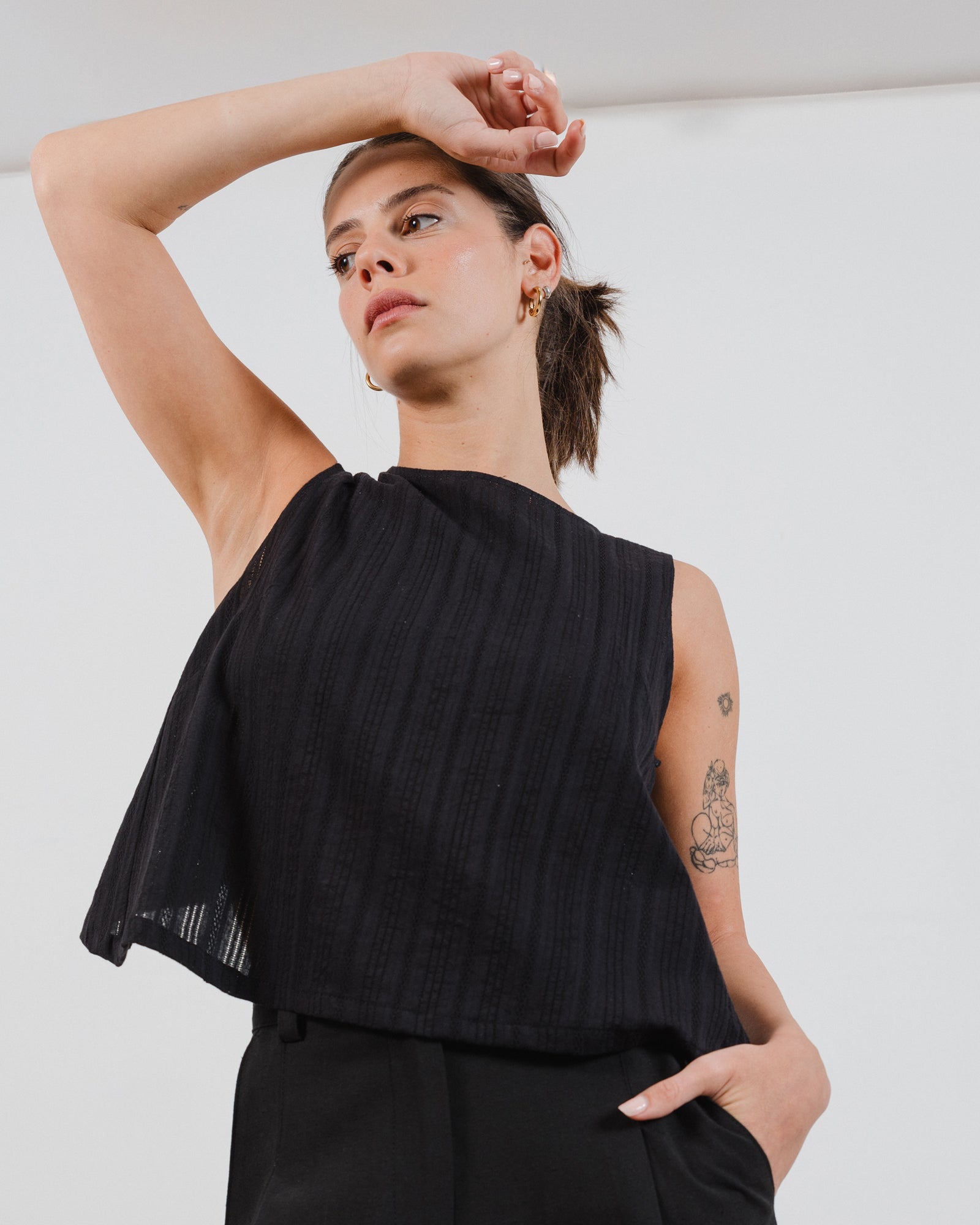 Sophie Top Black - Layou Design by Shay Sobol