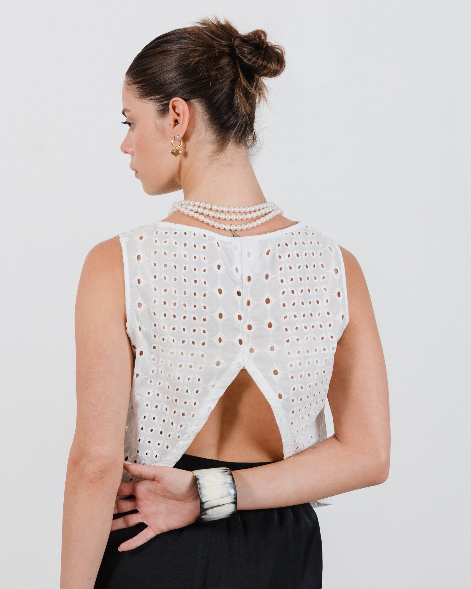 Sophie Top White Lace - Layou Design by Shay Sobol