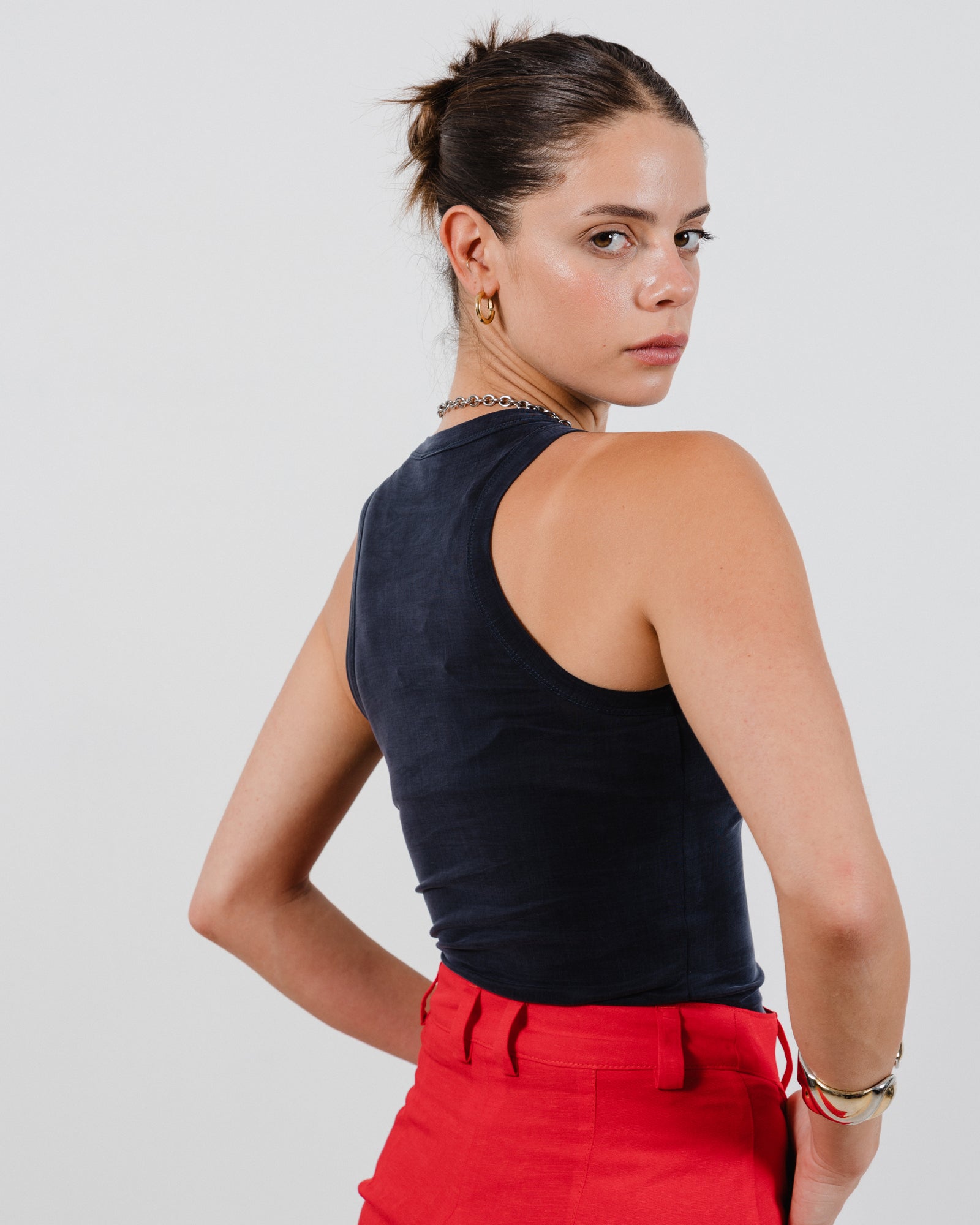 Barbara Top Navy - Layou Design by Shay Sobol