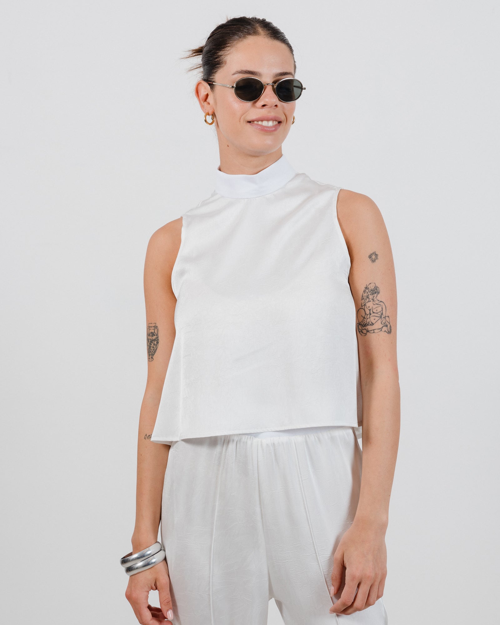 Helena Top White - Layou Design by Shay Sobol