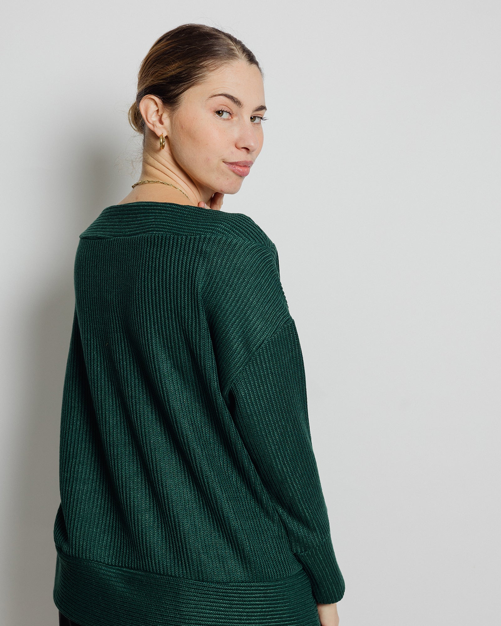 Bili Jumper Forest Green - Layou Design by Shay Sobol