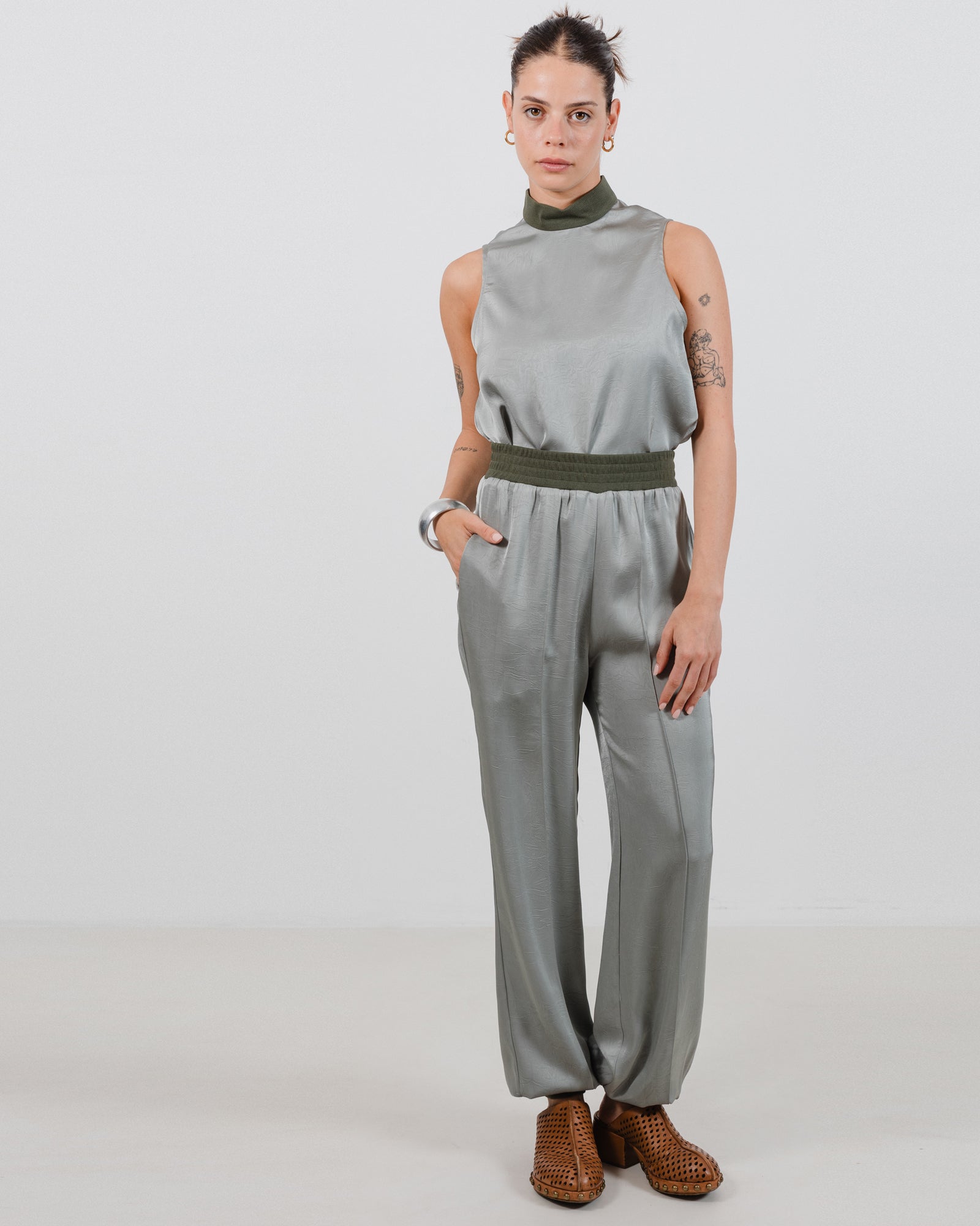Helena Pants Green - Layou Design by Shay Sobol