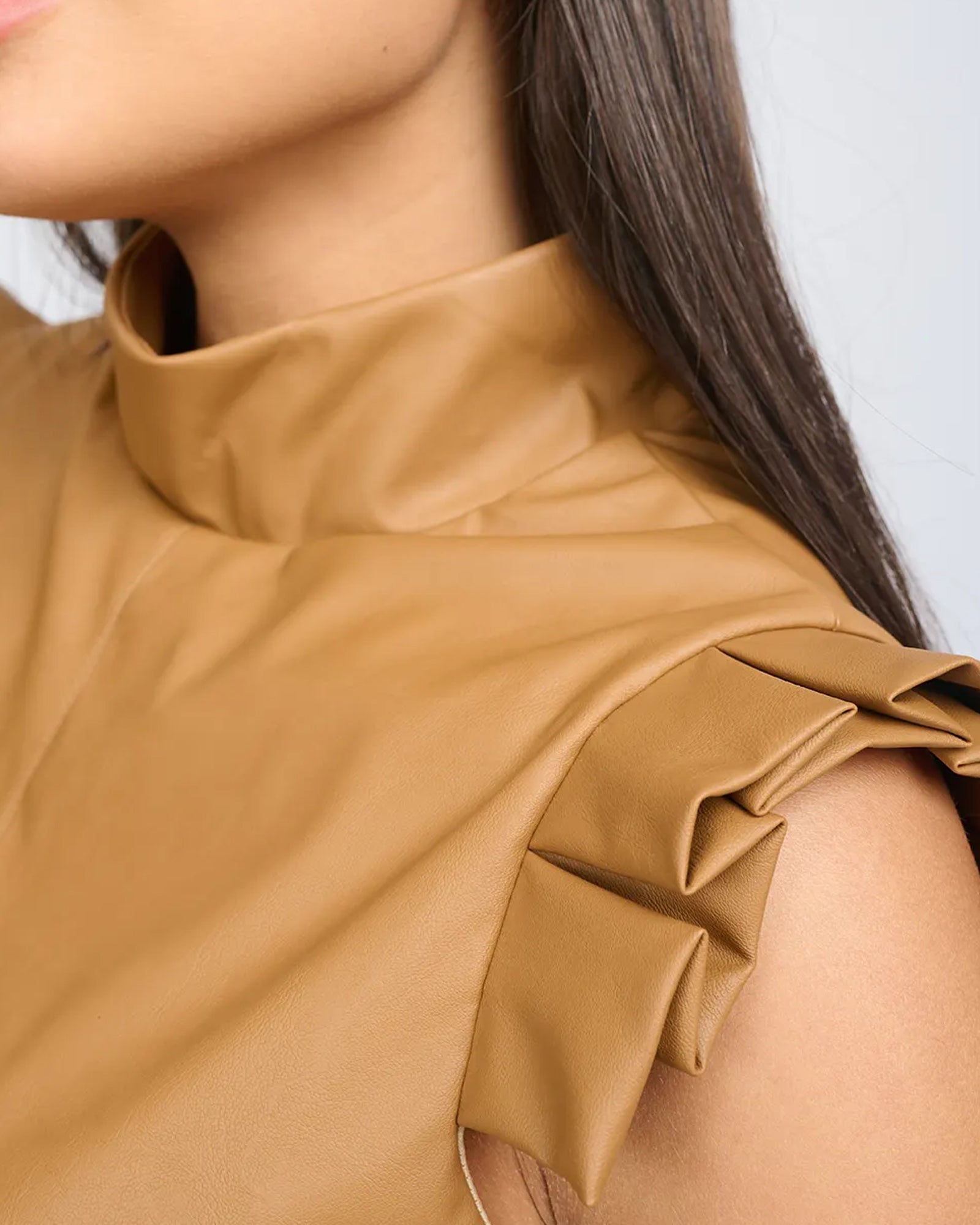 Ella Top Camel Brown - Layou Design by Shay Sobol