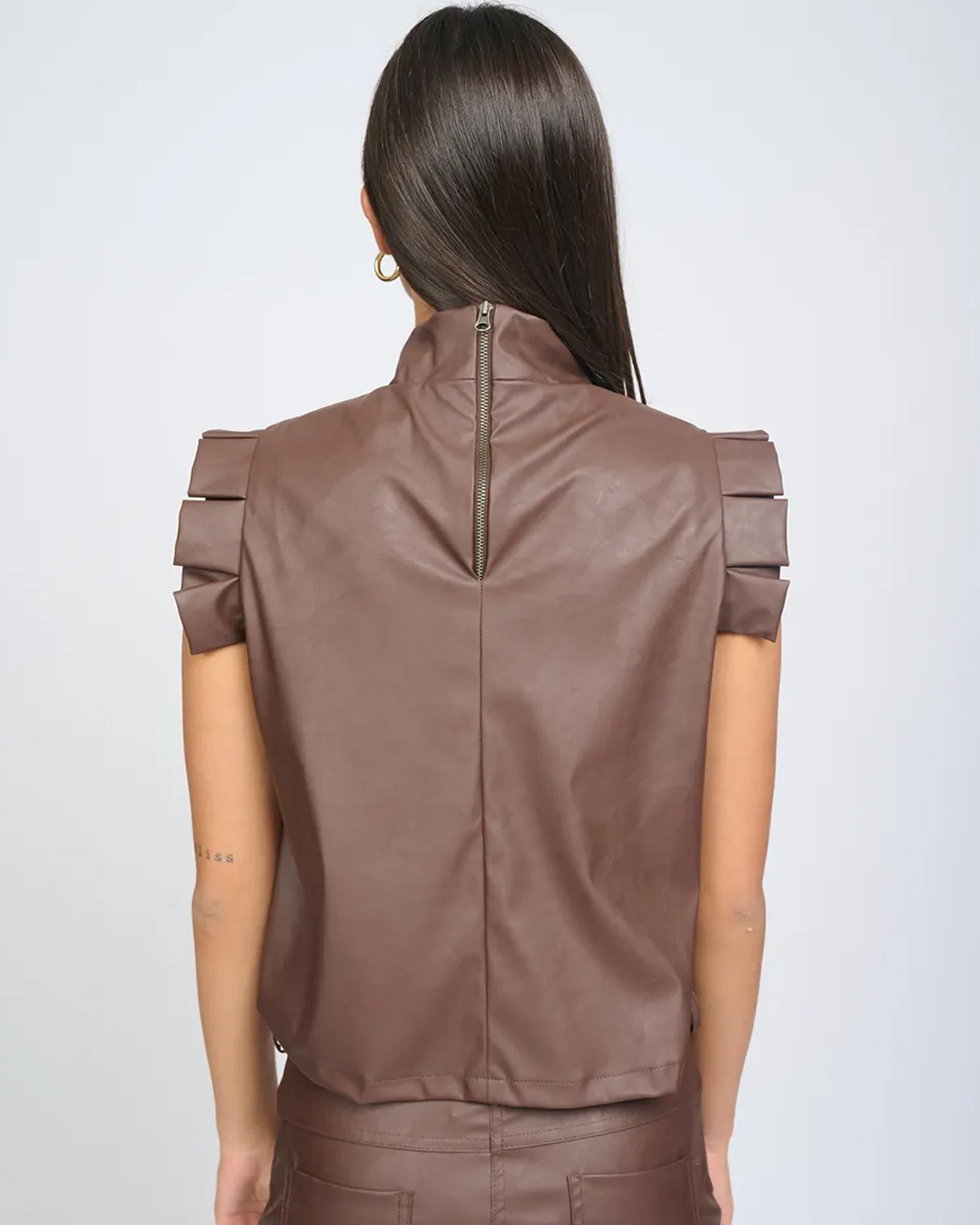 Ella Top Chocolate Brown - Layou Design by Shay Sobol