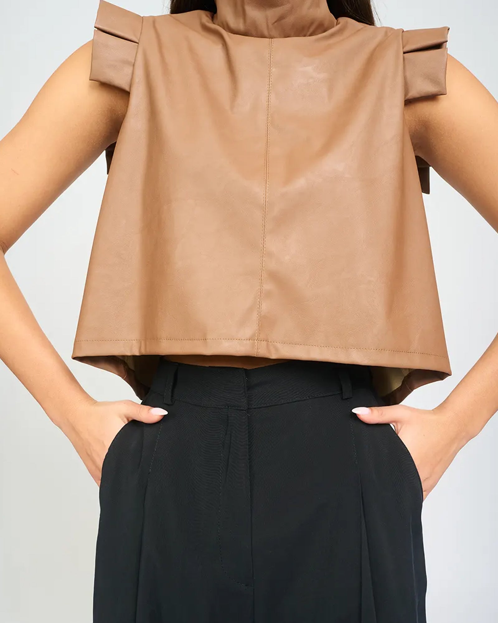 Ella Top Mocha Brown - Layou Design by Shay Sobol