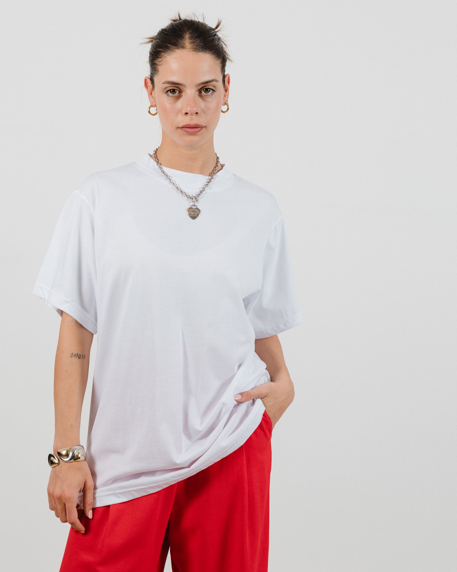 Mila T-Shirt White - Layou Design by Shay Sobol