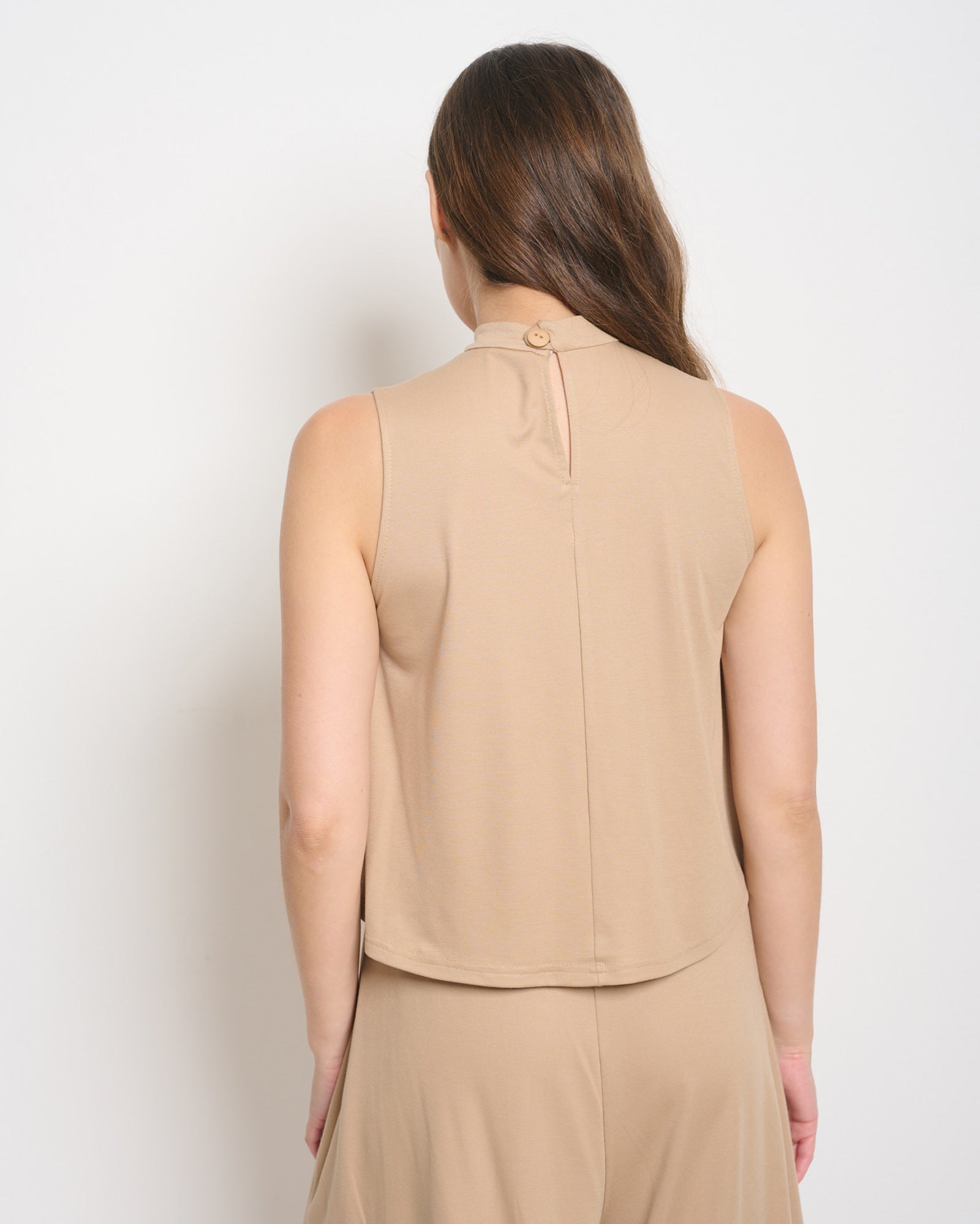 Haley Tank Top Beige - Layou Design by Shay Sobol