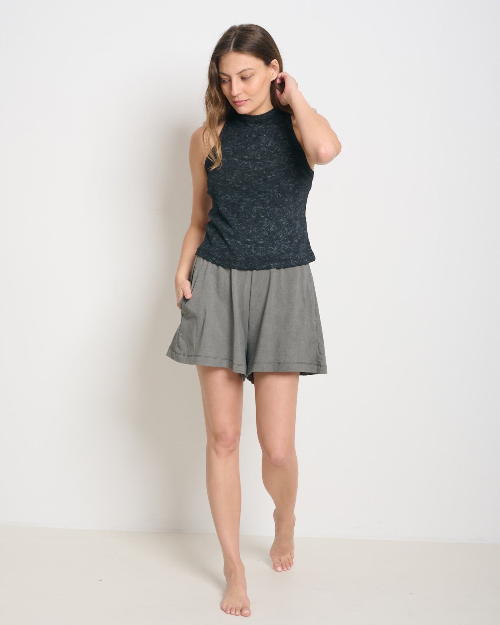 Charlie Tank Top Black - Layou Design by Shay Sobol