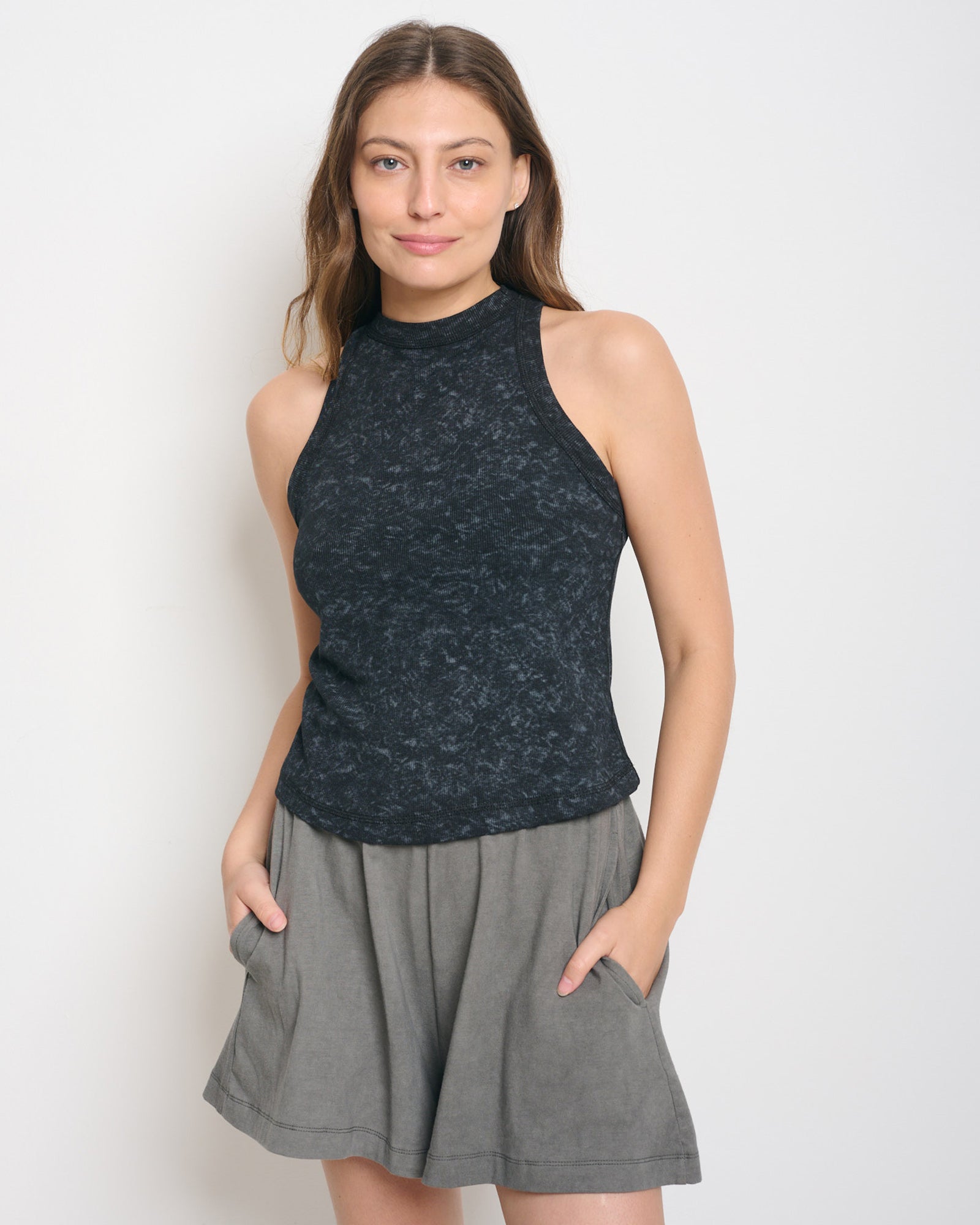Charlie Tank Top Black - Layou Design by Shay Sobol