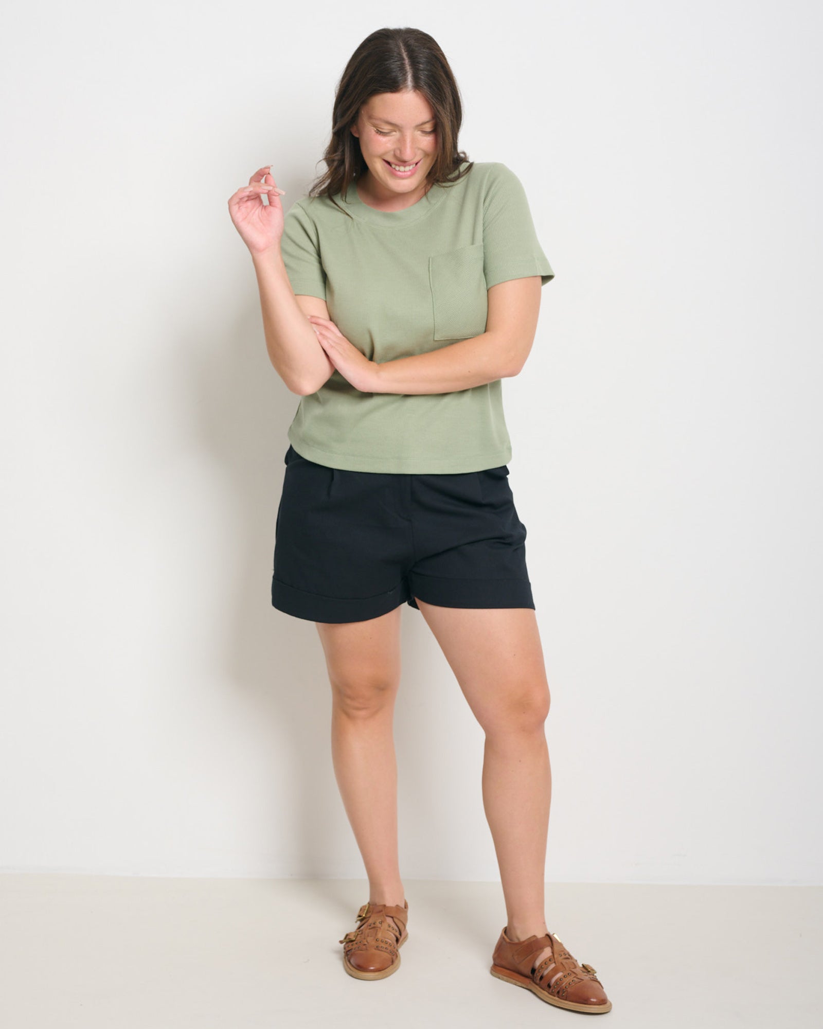 Desi T Shirt Light Green - Layou Design by Shay Sobol