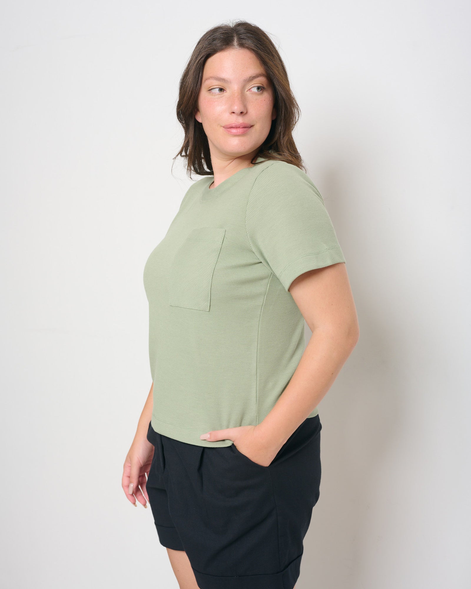 Desi T Shirt Light Green - Layou Design by Shay Sobol