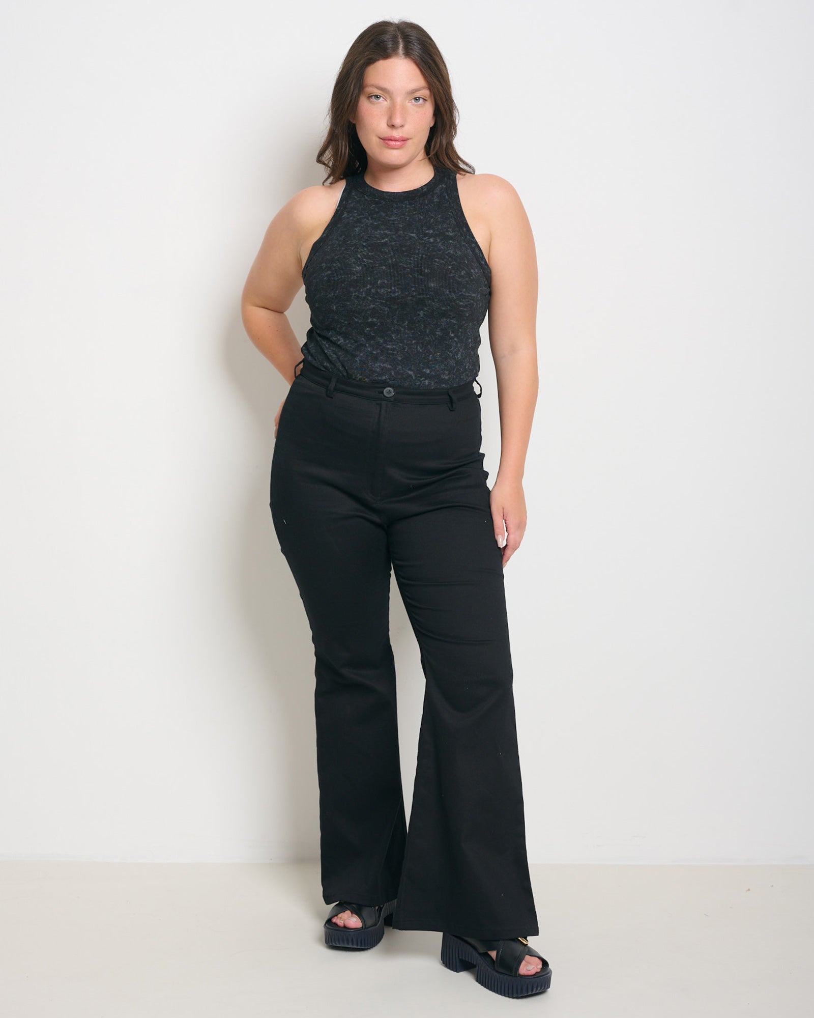 Charlie Tank Top Black - Layou Design by Shay Sobol