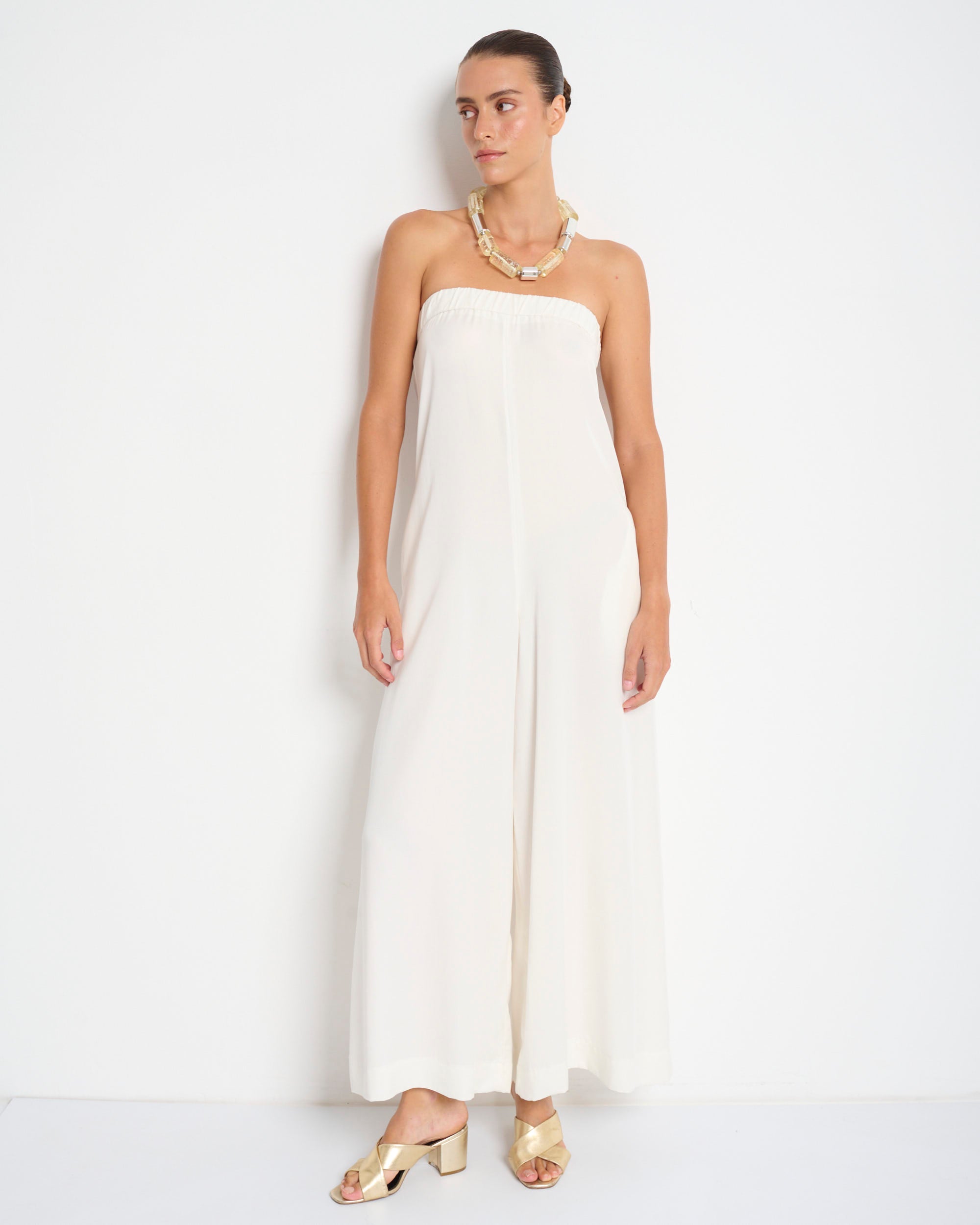 Cicilia Jumpsuit White - Layou Design by Shay Sobol