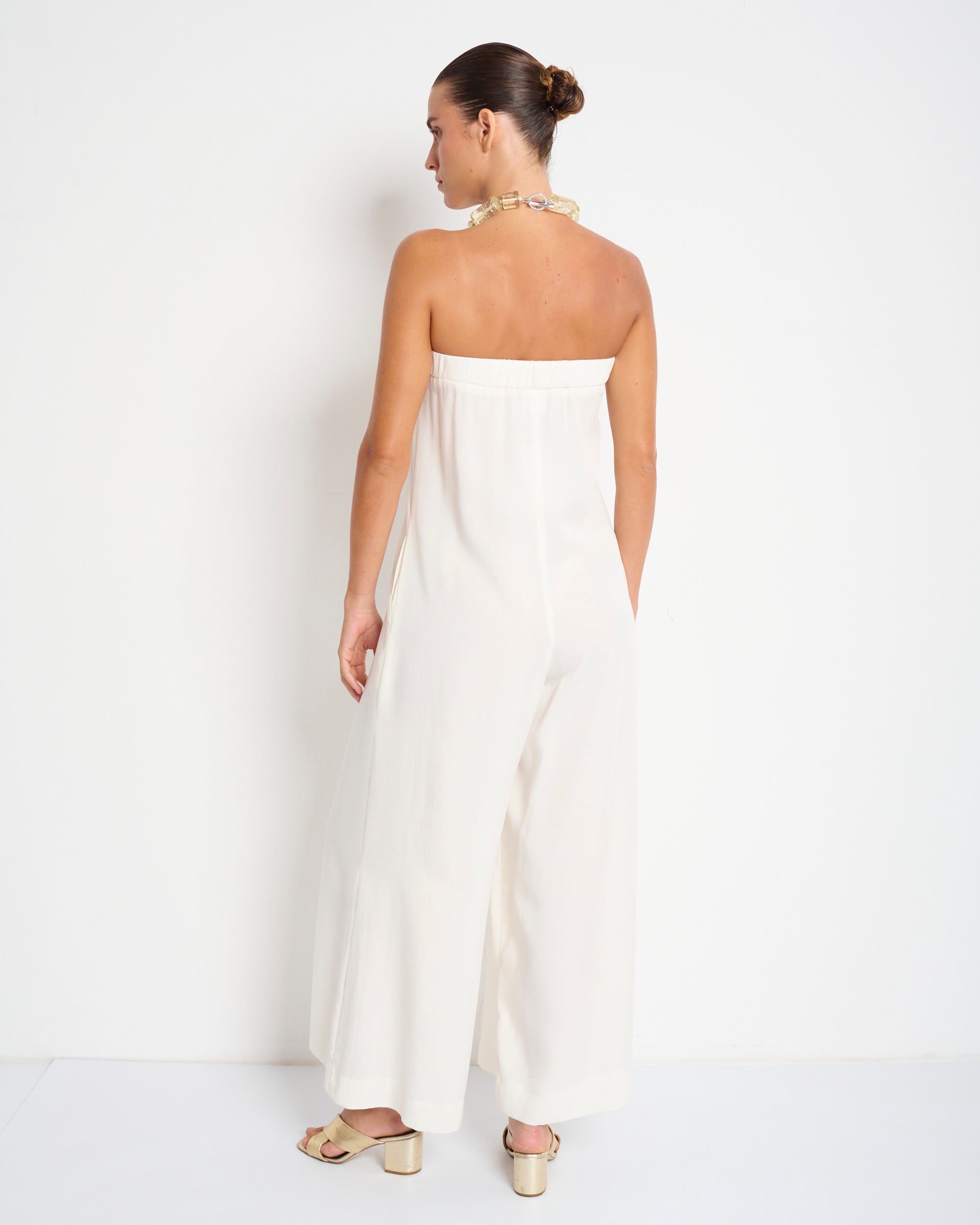 Cicilia Jumpsuit White - Layou Design by Shay Sobol