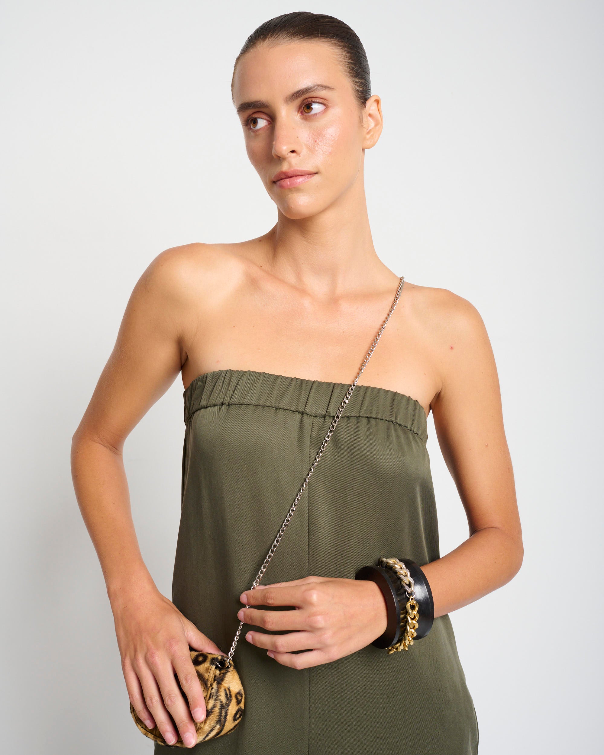 Cicilia Jumpsuit Olive Green - Layou Design by Shay Sobol