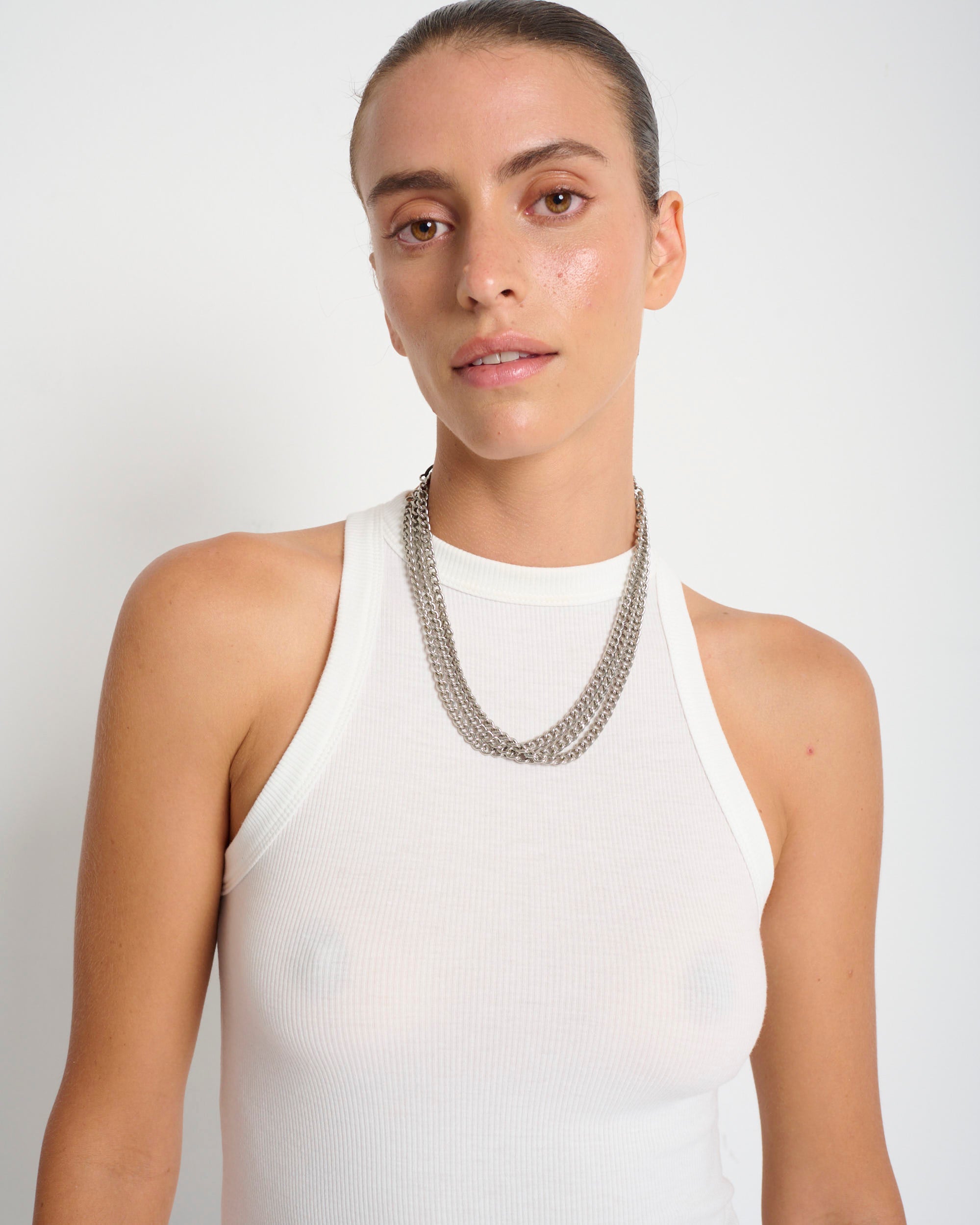 Odil Tank Top White - Layou Design by Shay Sobol