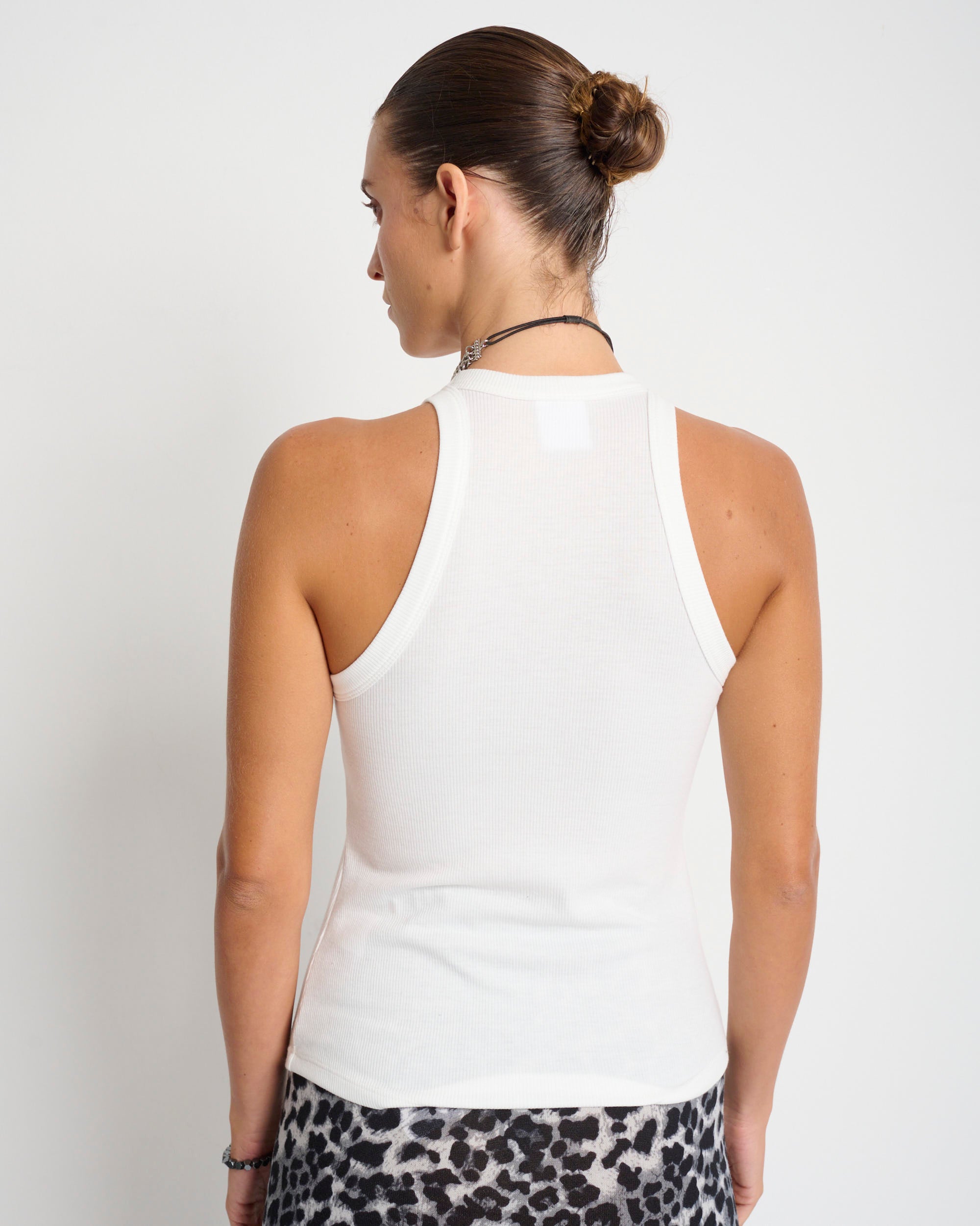 Odil Tank Top White - Layou Design by Shay Sobol