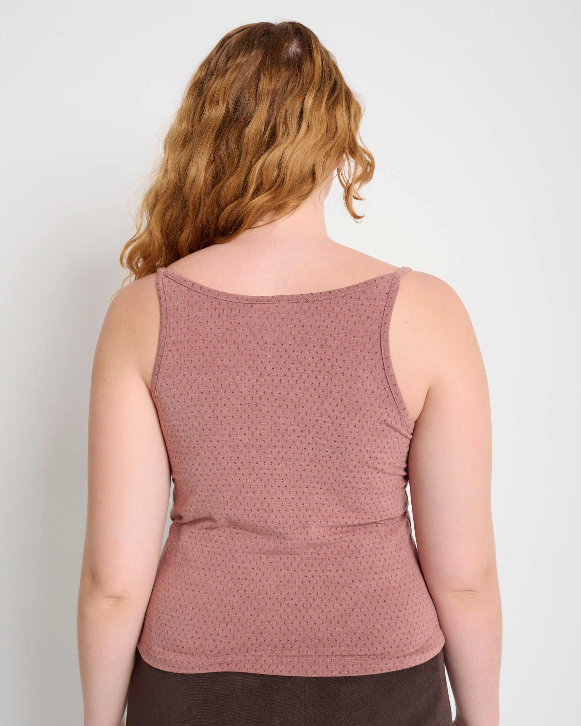 Gol Tank Top Dusty Rose - Layou Design by Shay Sobol