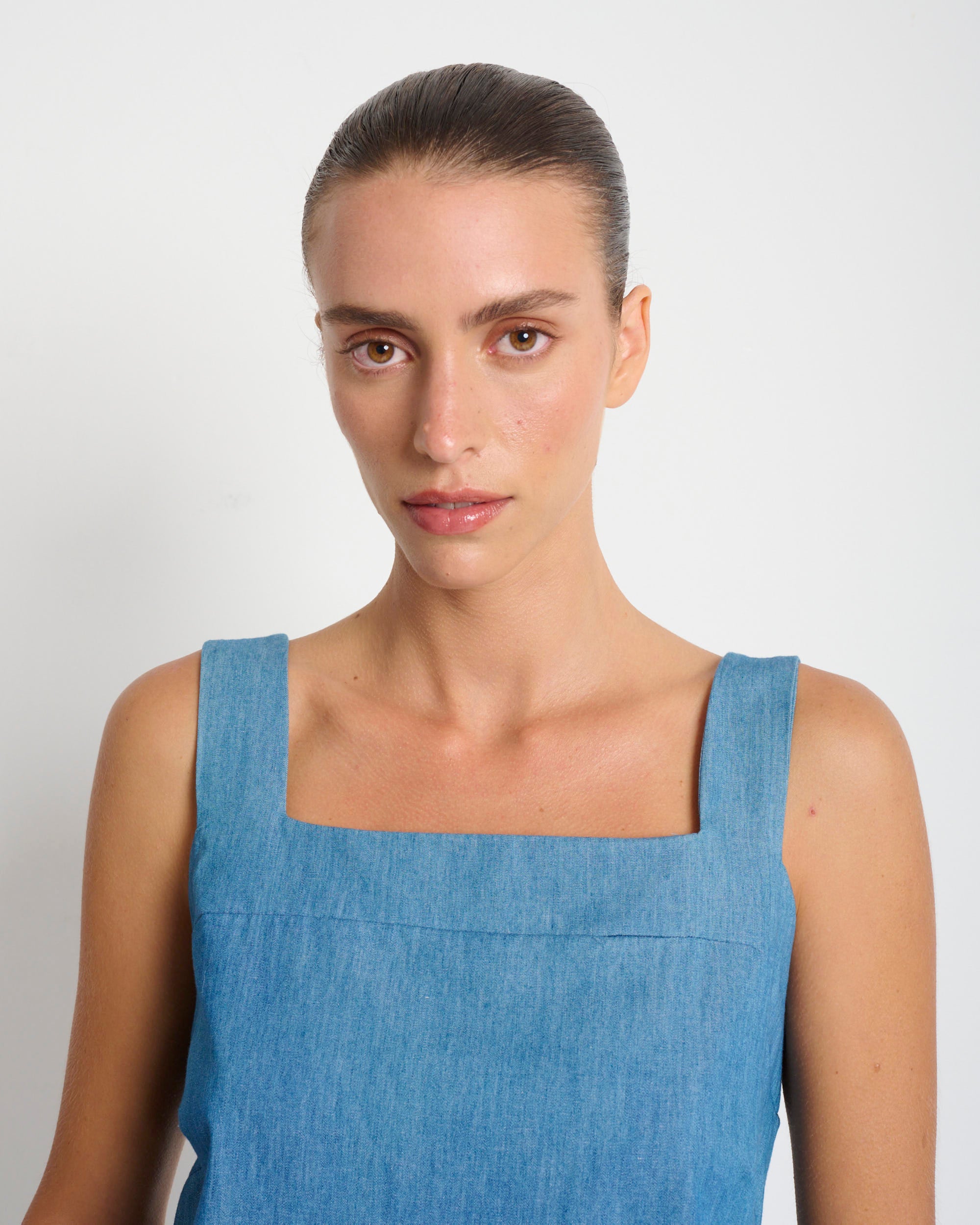 Mimi Top Denim - Layou Design by Shay Sobol