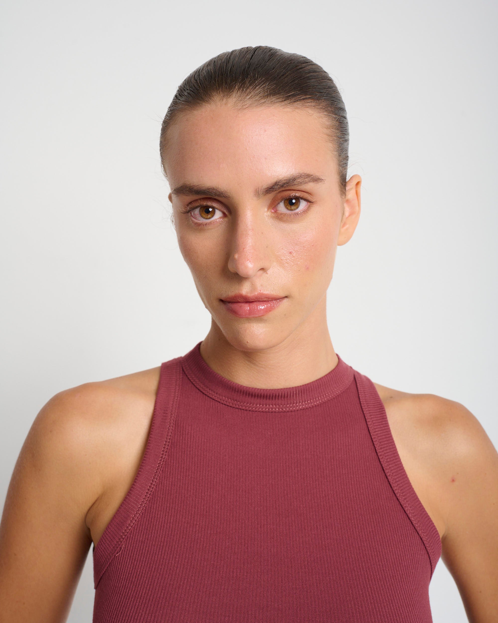 Odil Tank Top Wine - Layou Design by Shay Sobol