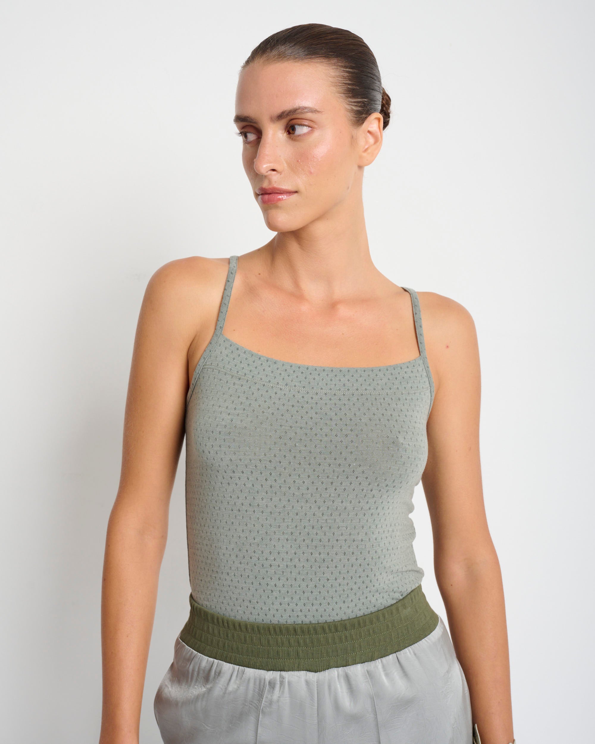 Gol Tank Top Sage - Layou Design by Shay Sobol