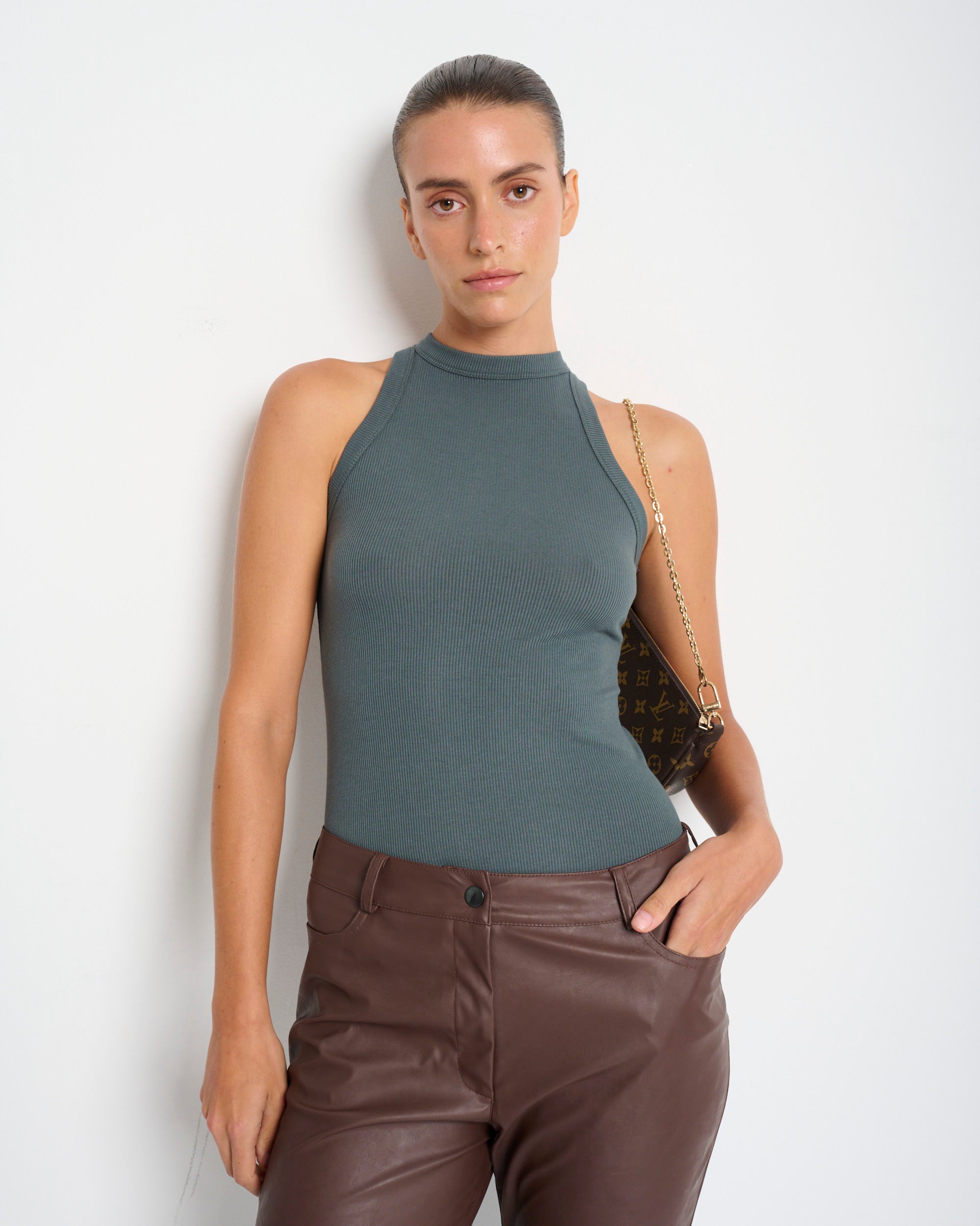 Odil Tank Top Teal - Layou Design by Shay Sobol