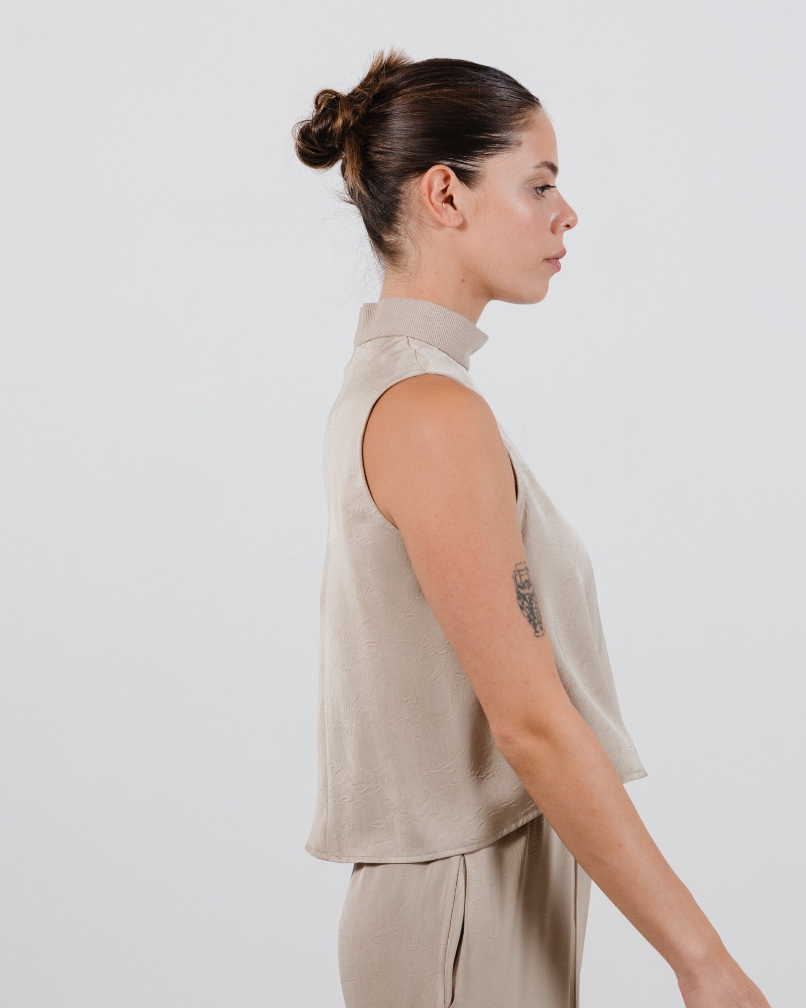 Helena Top Khaki - Layou Design by Shay Sobol