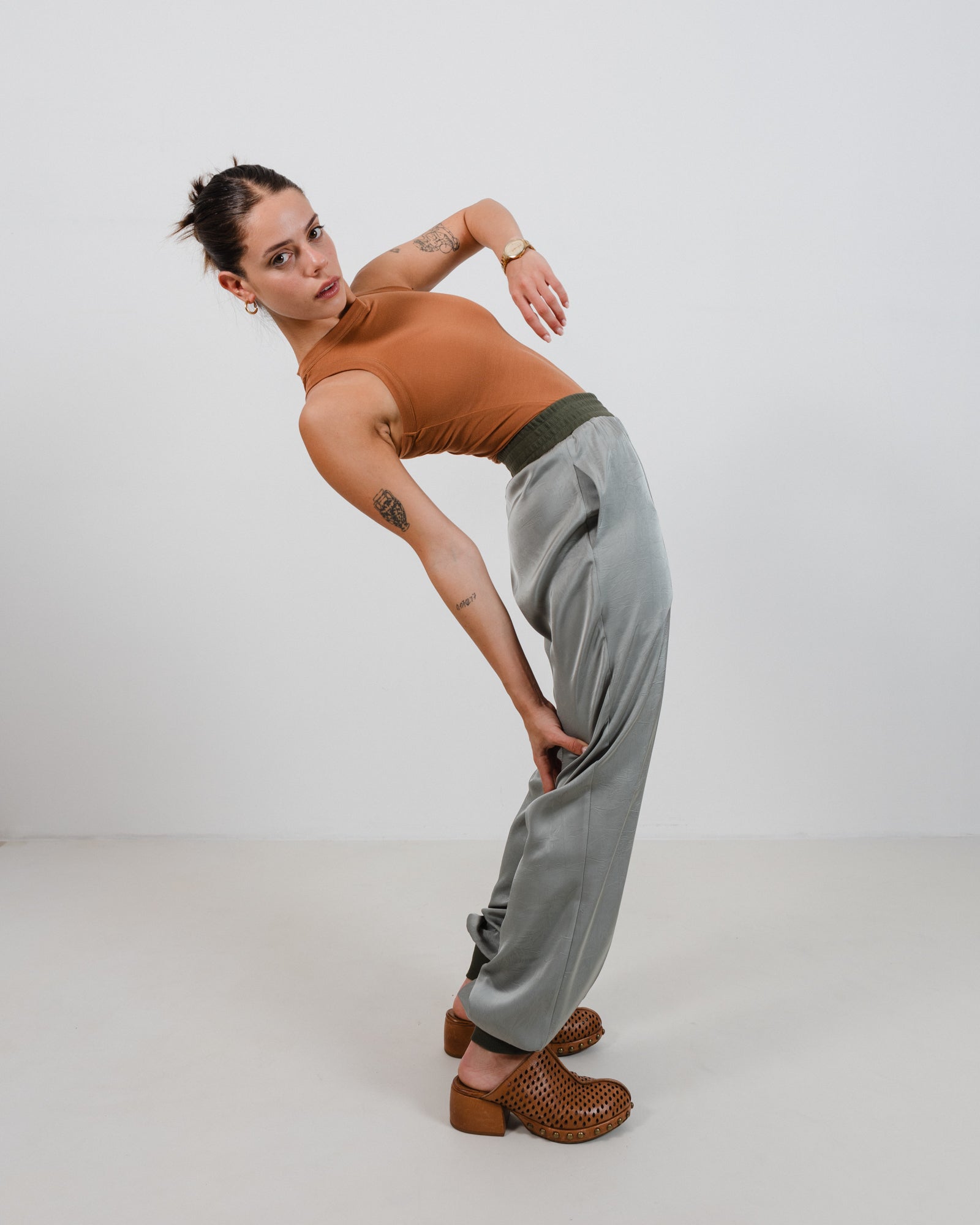 Helena Pants Green - Layou Design by Shay Sobol