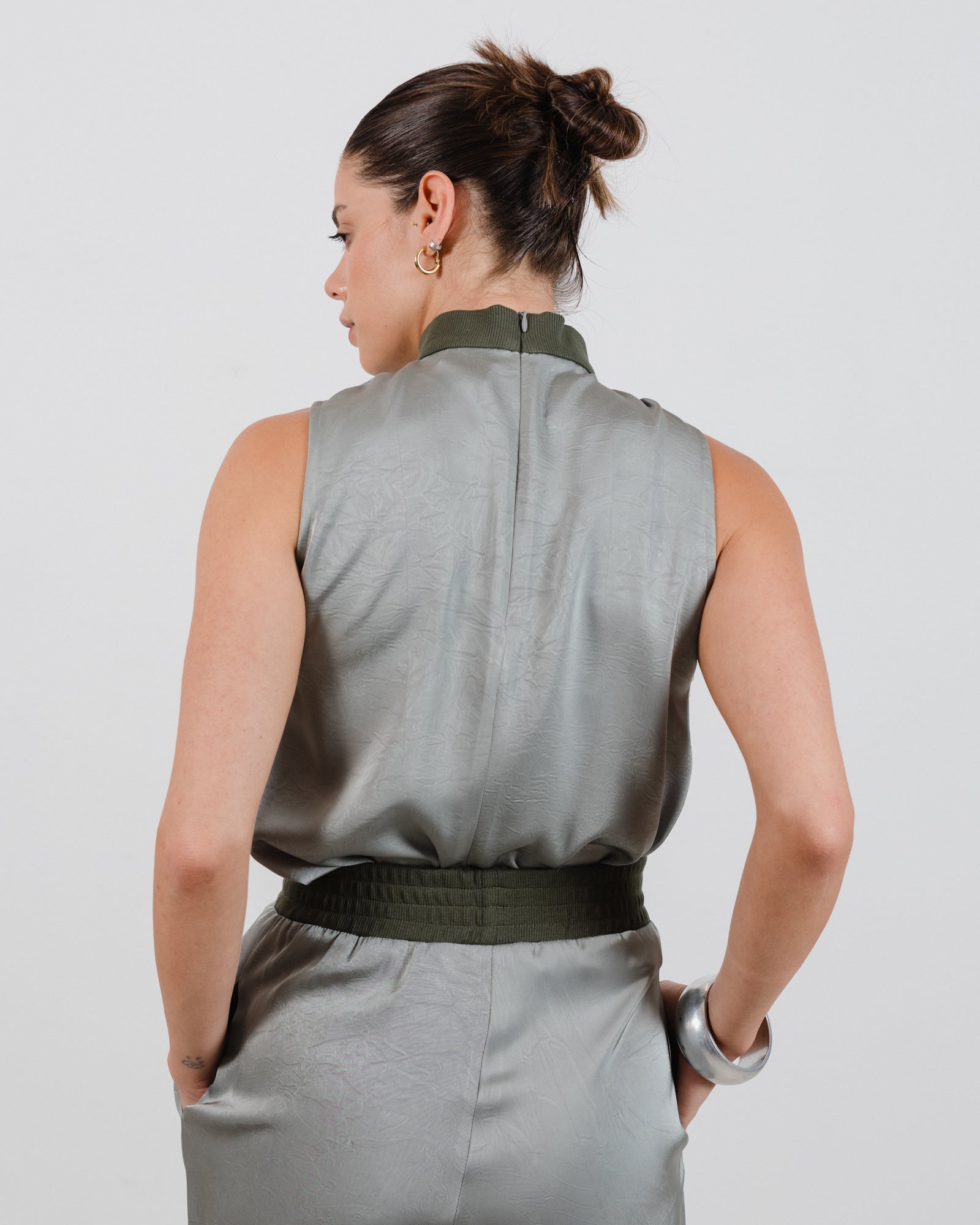 Helena Top Green - Layou Design by Shay Sobol