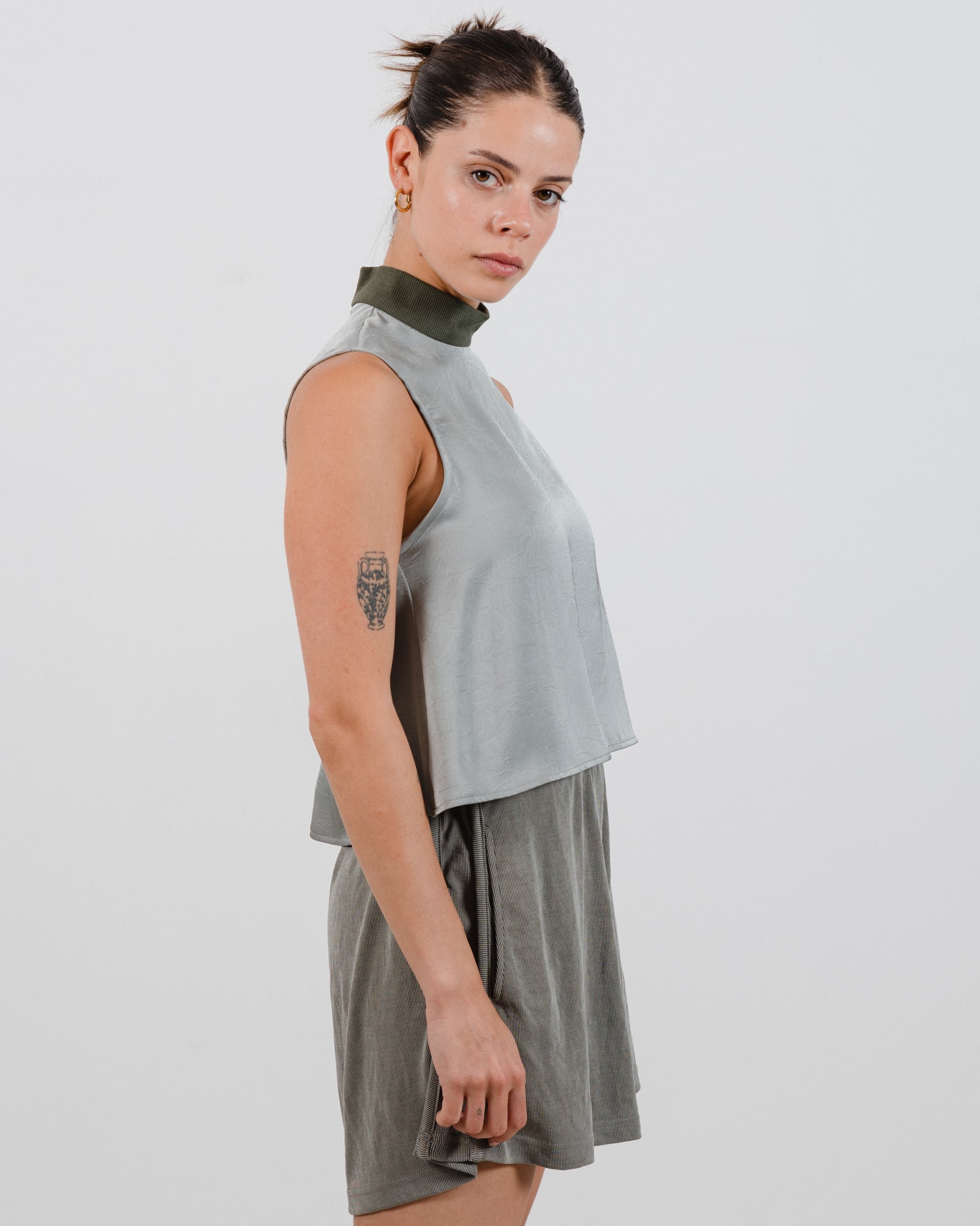 Helena Top Green - Layou Design by Shay Sobol